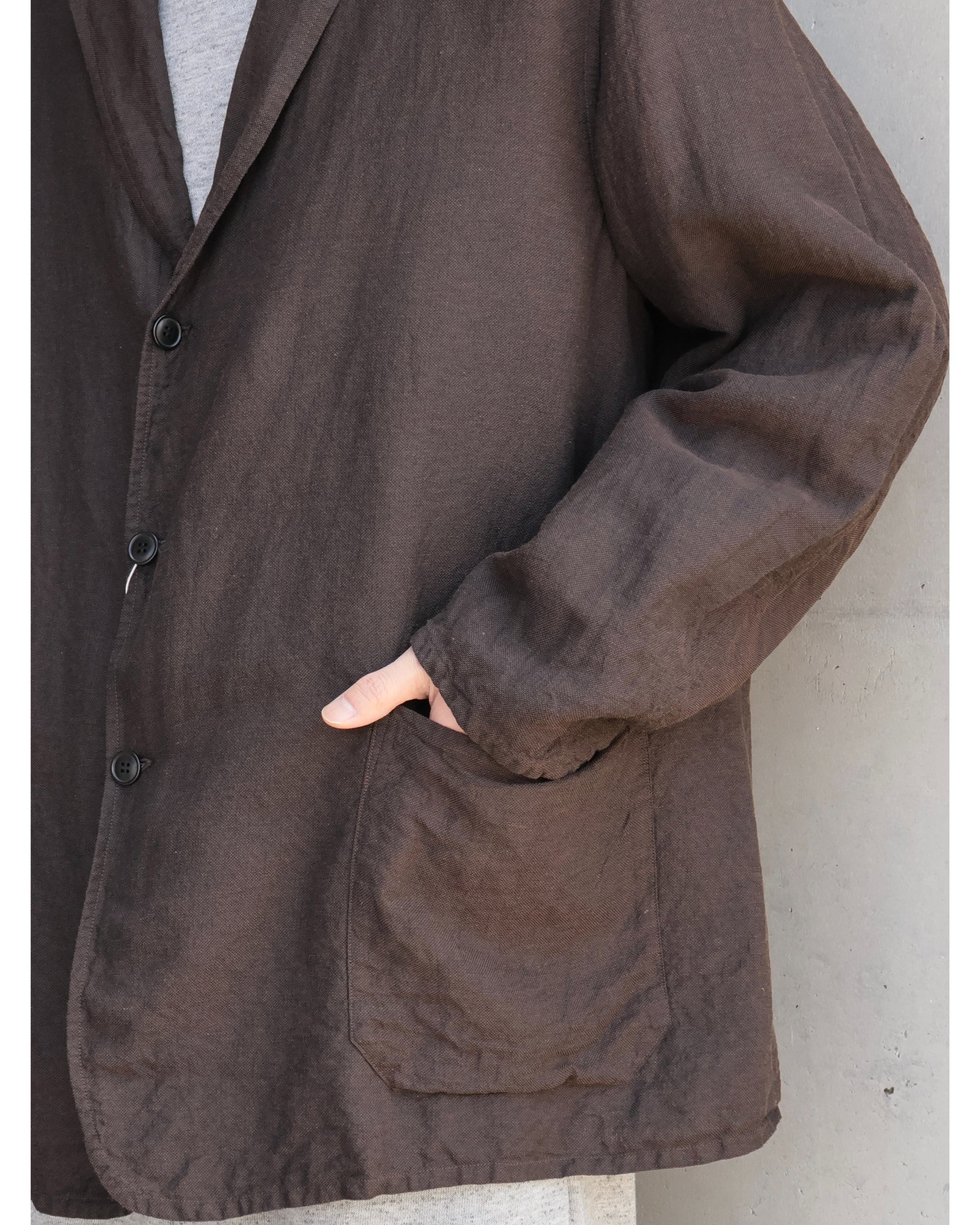 COMOLI シルクコットン ジャケット BROWN SIZE3 シルクコットン ジャケット BROWN – TIME AFTER TIME