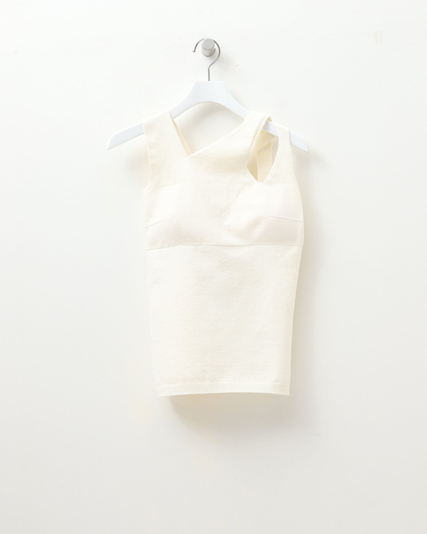 stretch organic cotton sleeveless top