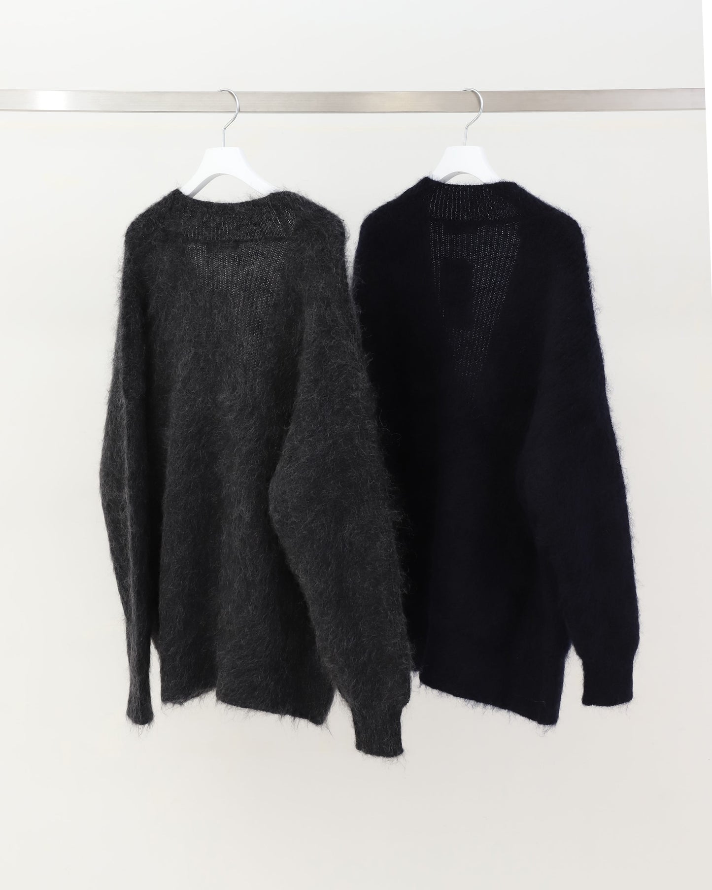 EX.FINE MOHAIR FURROW CARDIGAN