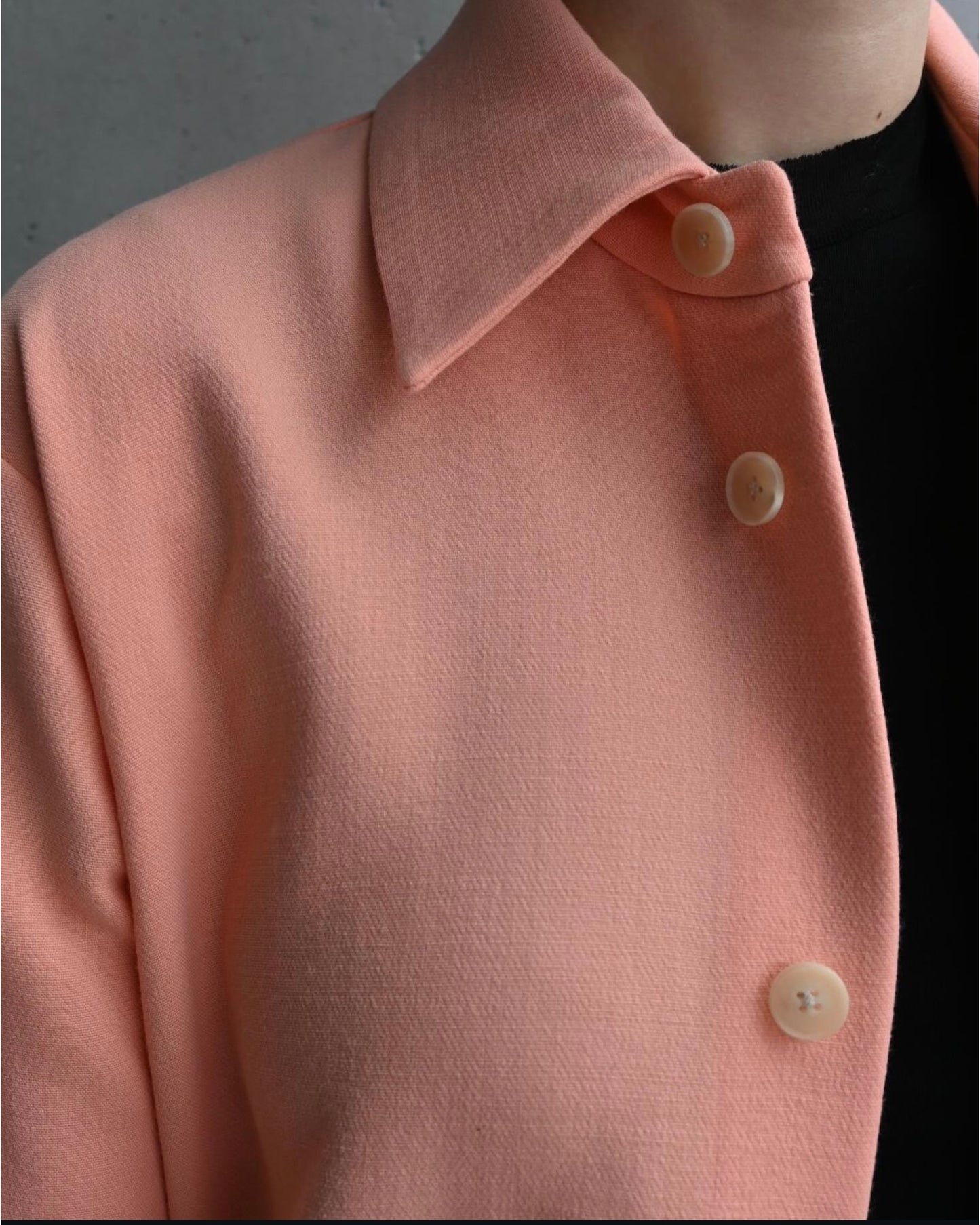 TENSE WOOL DOUBLE CLOTH SHIRT