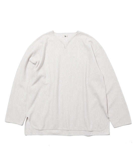 Rough&Smooth Thermal Over-neck L/S HEATHER OATMEAL