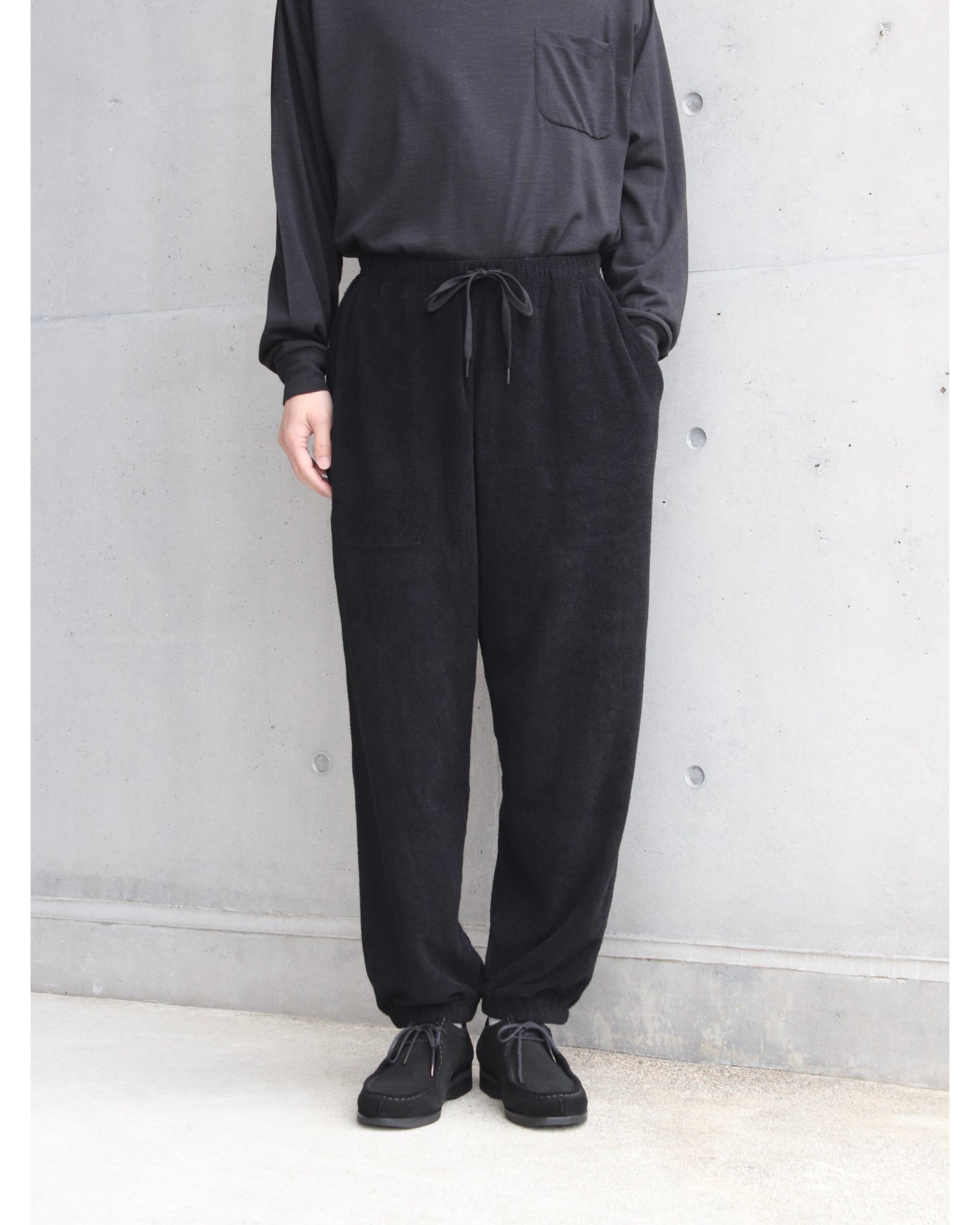 パイル パンツ BLACK