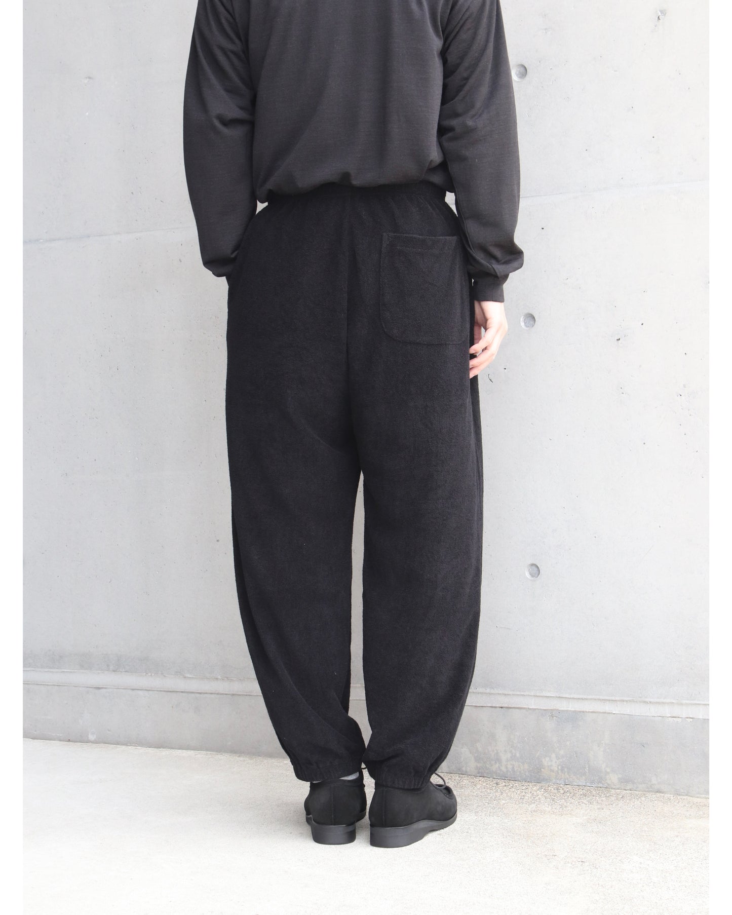 パイル パンツ BLACK