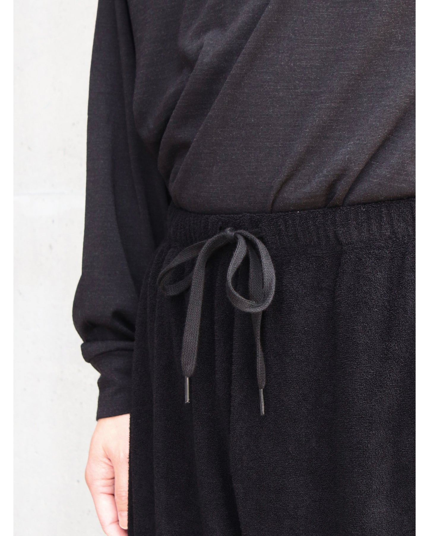 パイル パンツ BLACK
