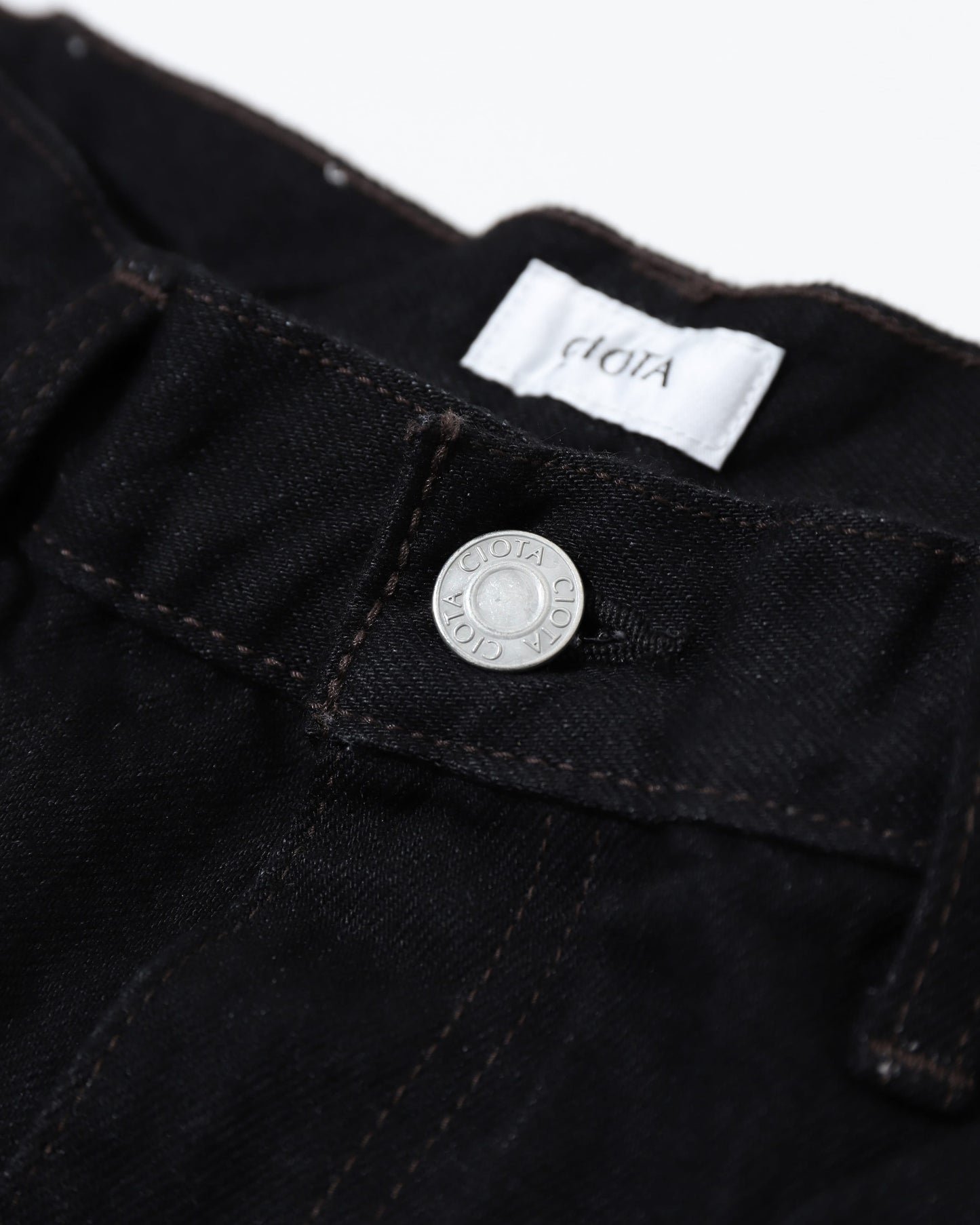 Baggy 5 Pocket Pants BLACK(One Wash)