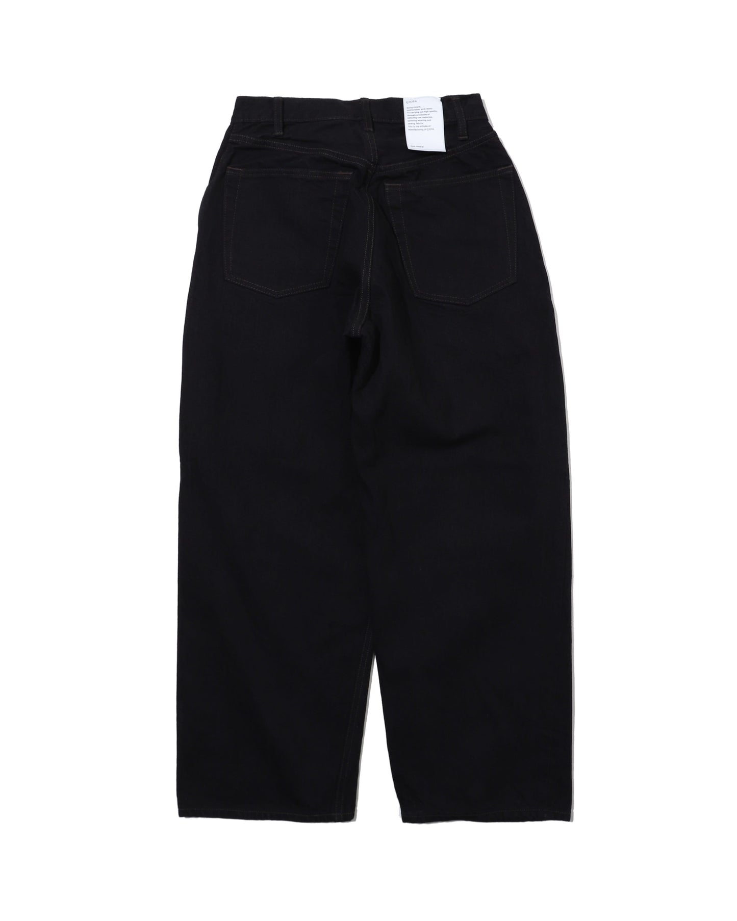 Baggy 5 Pocket Pants BLACK(One Wash)