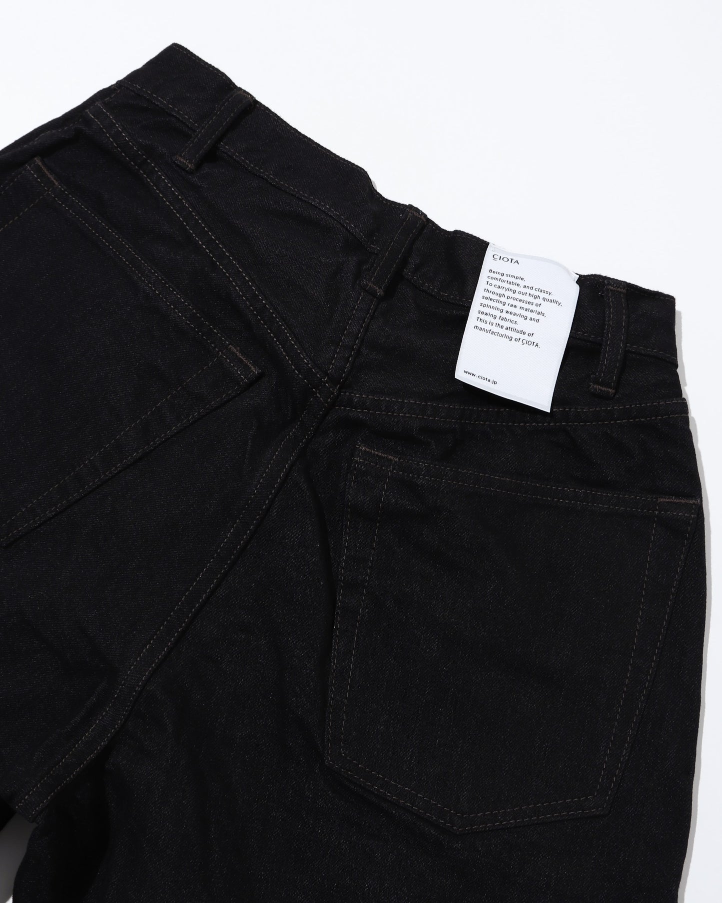 Baggy 5 Pocket Pants BLACK(One Wash)