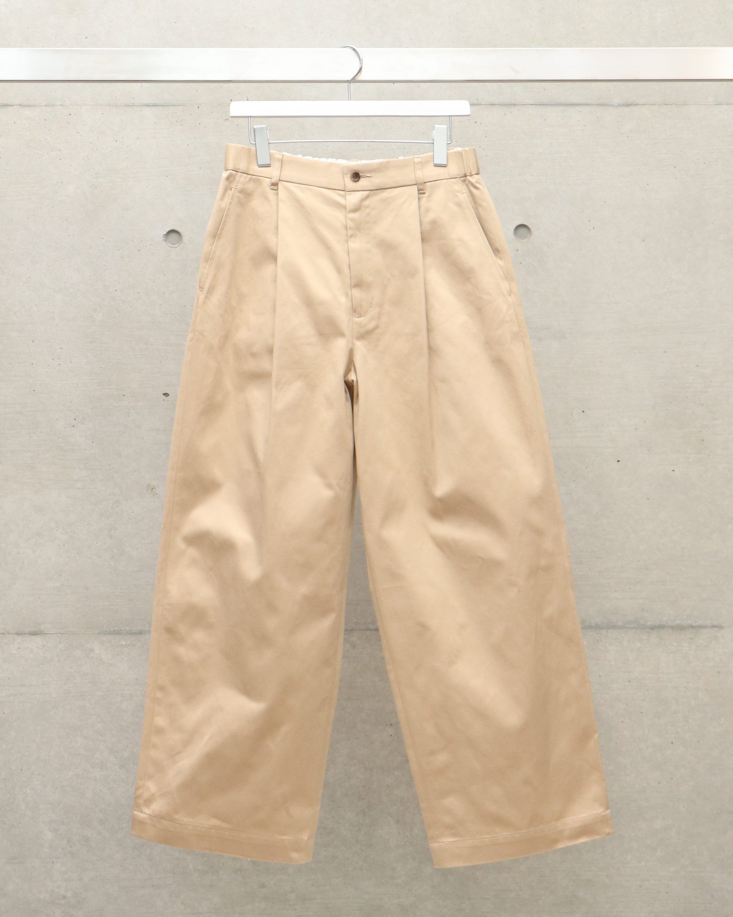 Westpoint Chino Wide Straight Trousers BEIGE