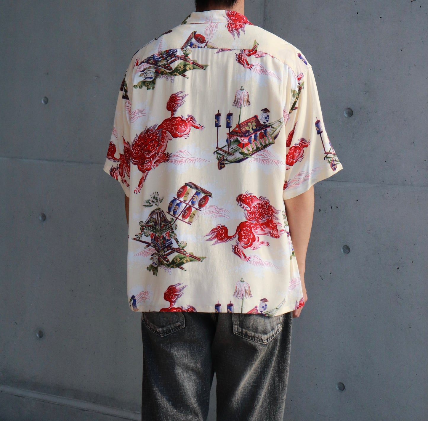 RAYON ALOHA SHIRT “ORIENTAL FESTIVAL” 39346