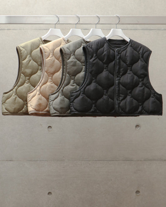 QUILTED CROPPED VEST 17403