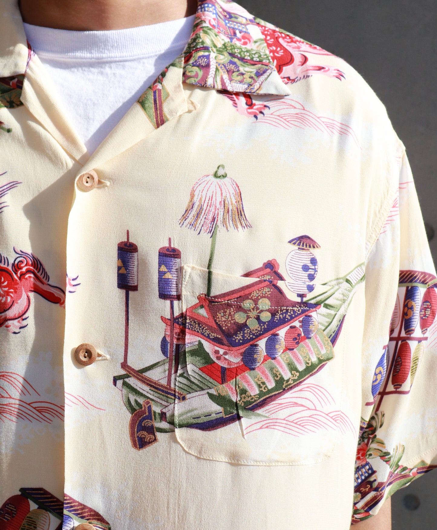 RAYON ALOHA SHIRT “ORIENTAL FESTIVAL” 39346