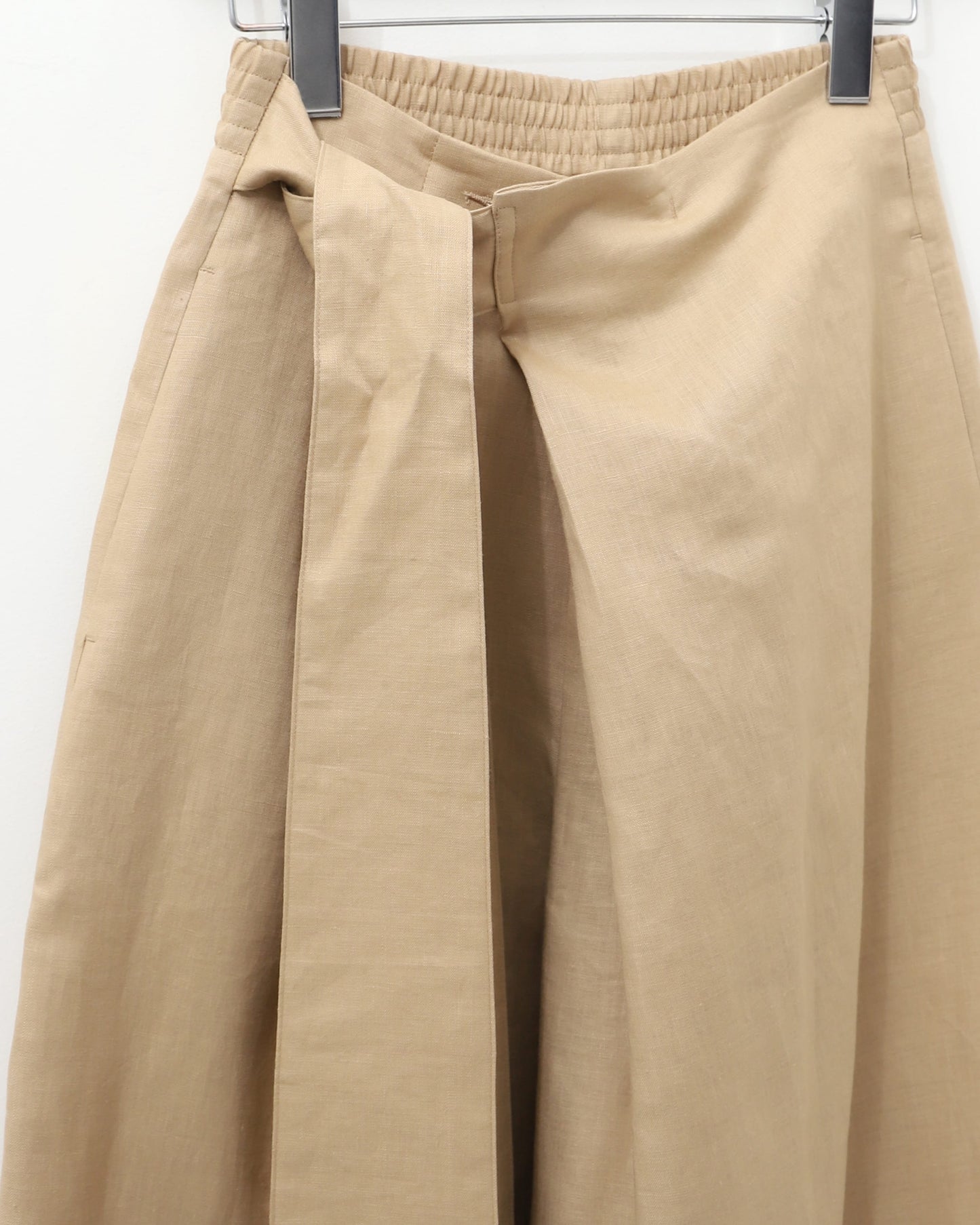 LINEN WIDE LEG PANTS 13268