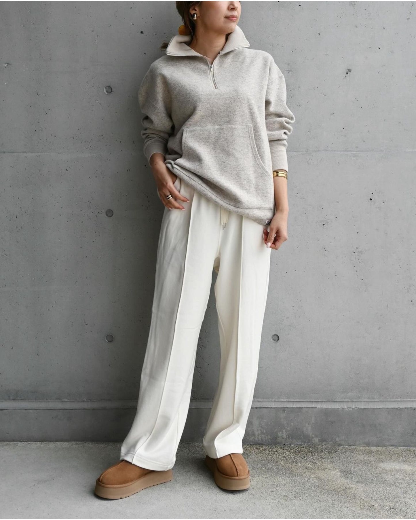 COTTON WOOL SWEAT PANTS