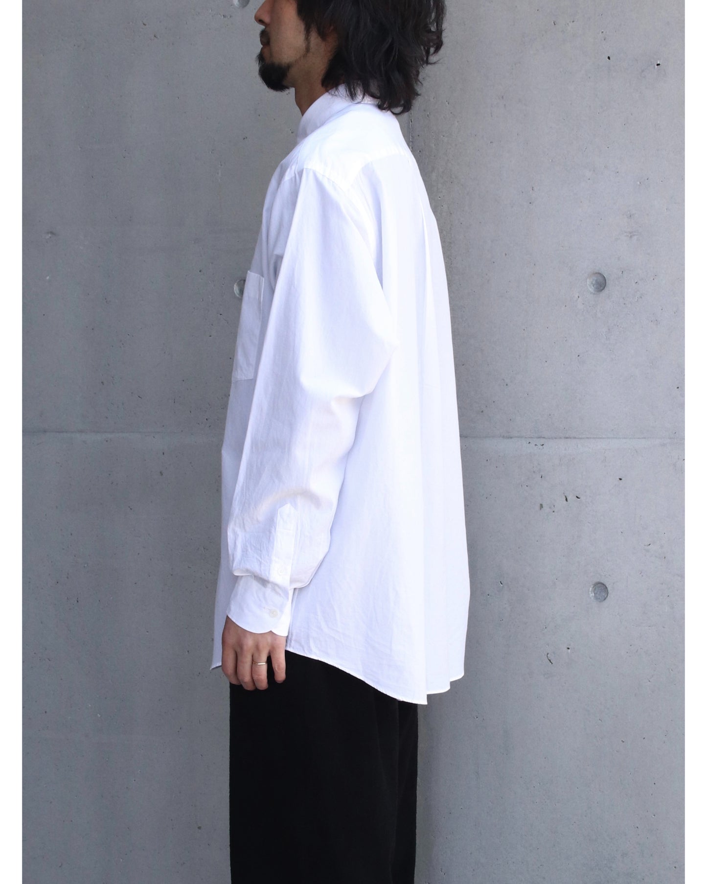 コモリ シャツ WHITE