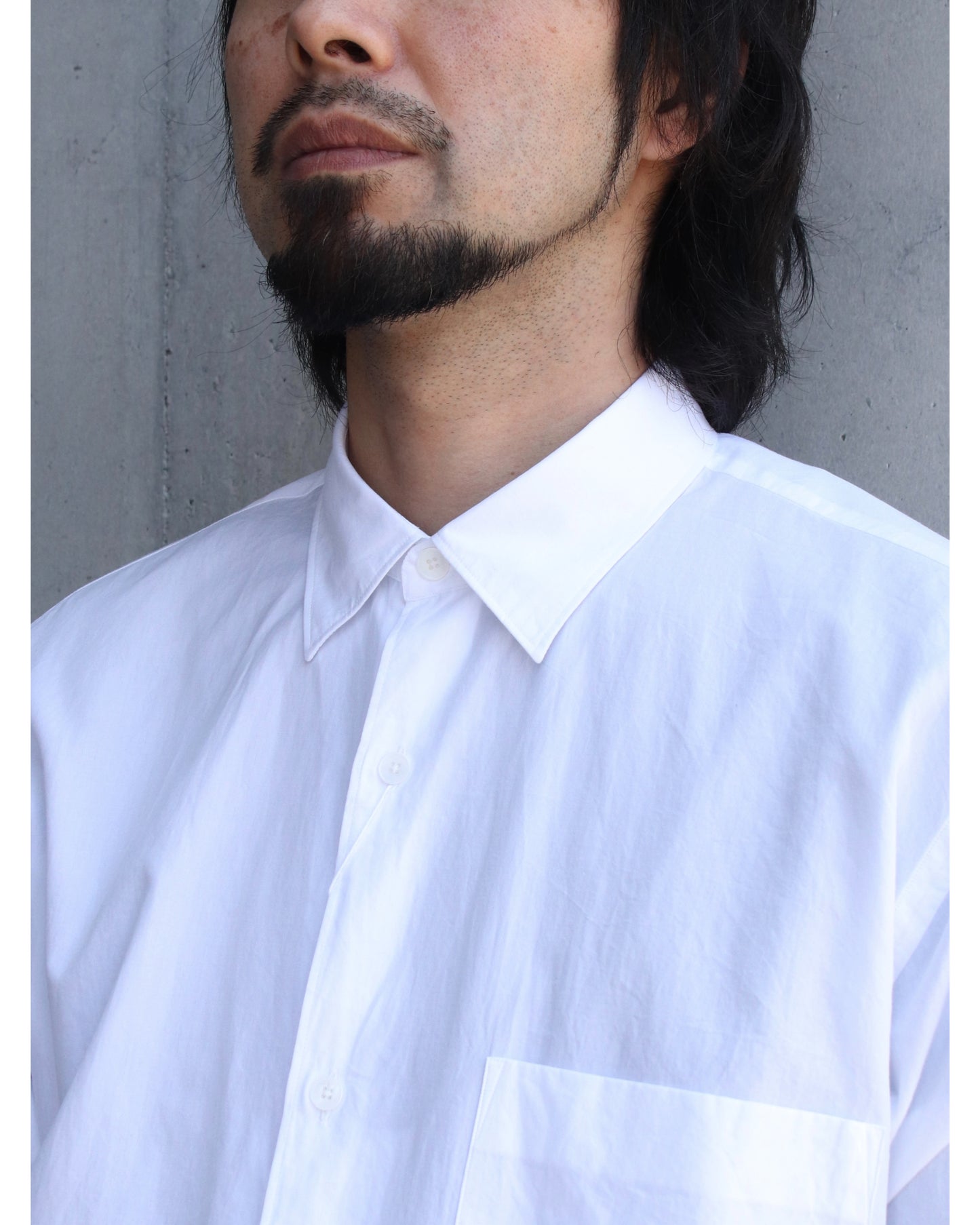 コモリ シャツ WHITE