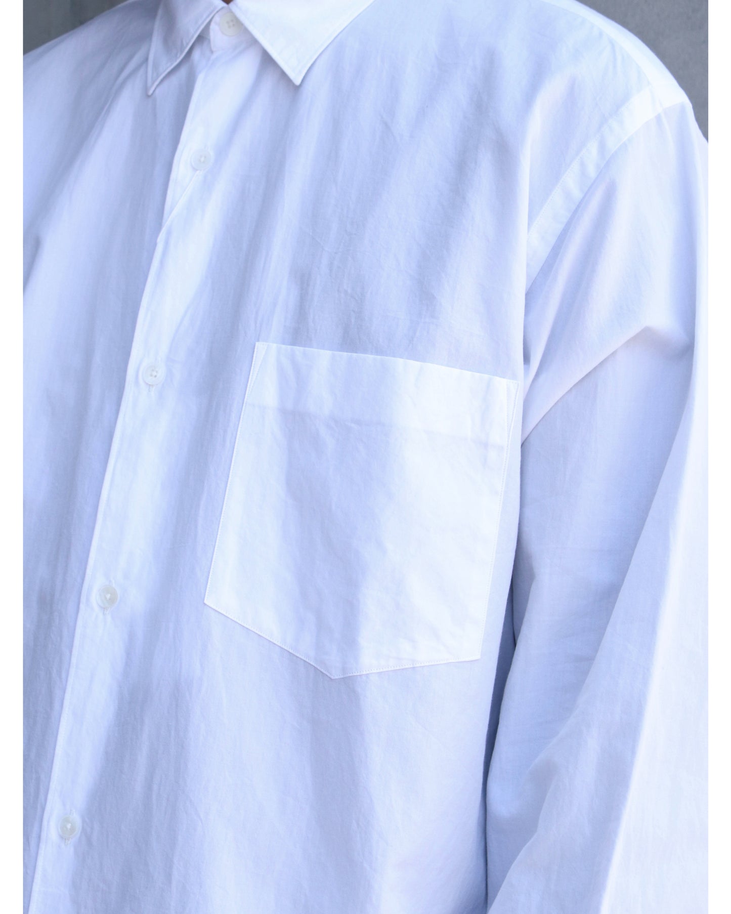 コモリ シャツ WHITE