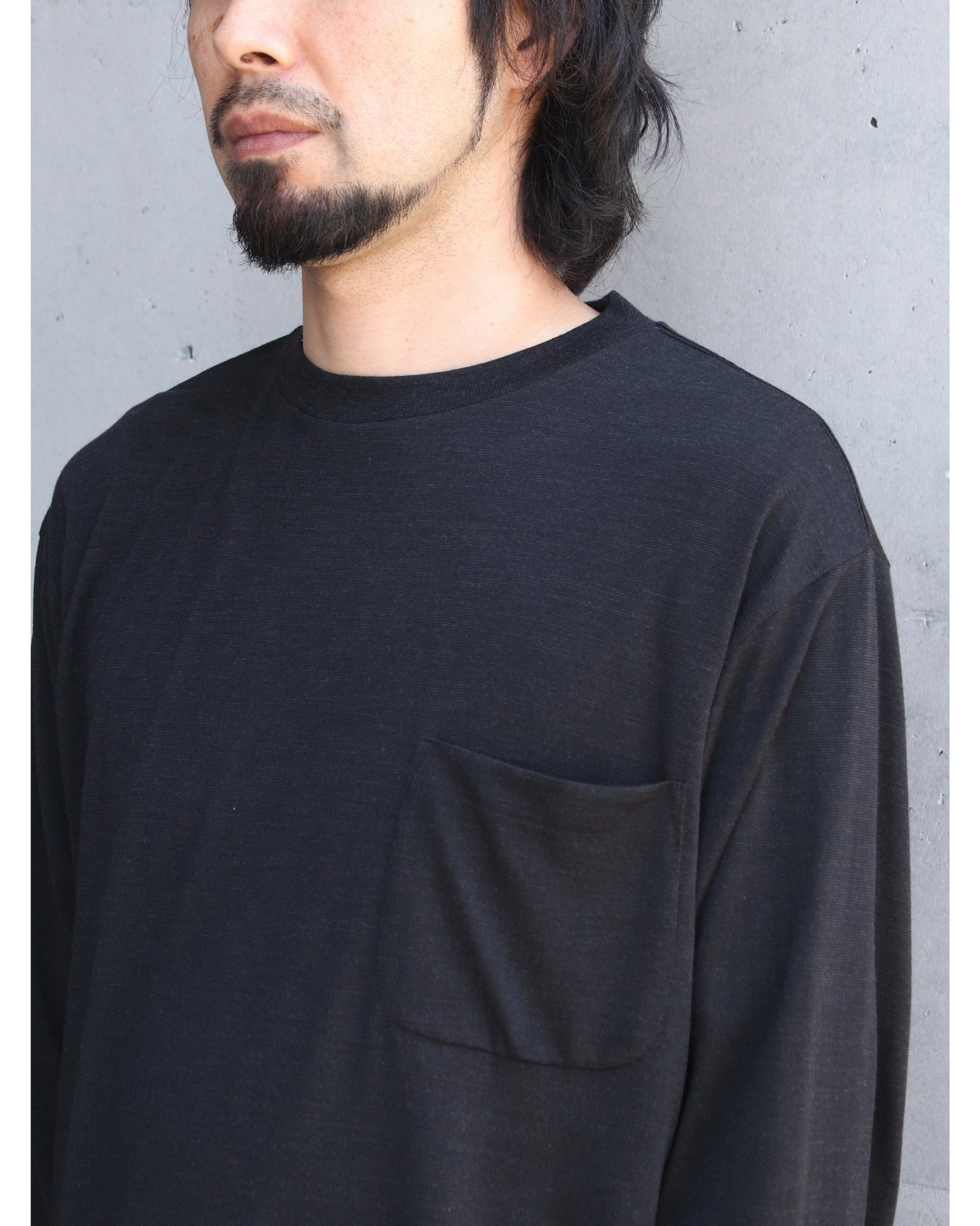 サマーウール 長袖Tシャツ CHARCOAL
