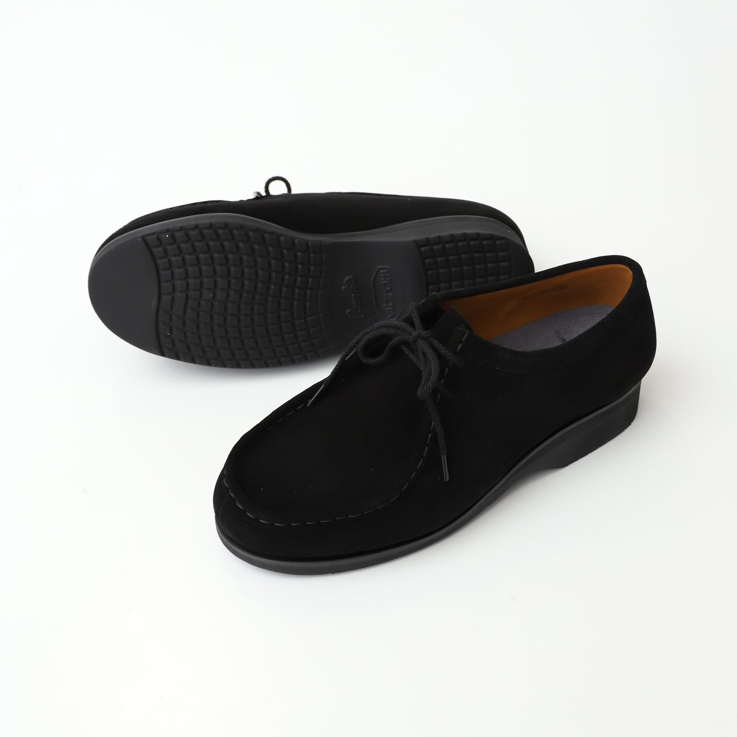 Tirolean shoes_Suede leather BLACK