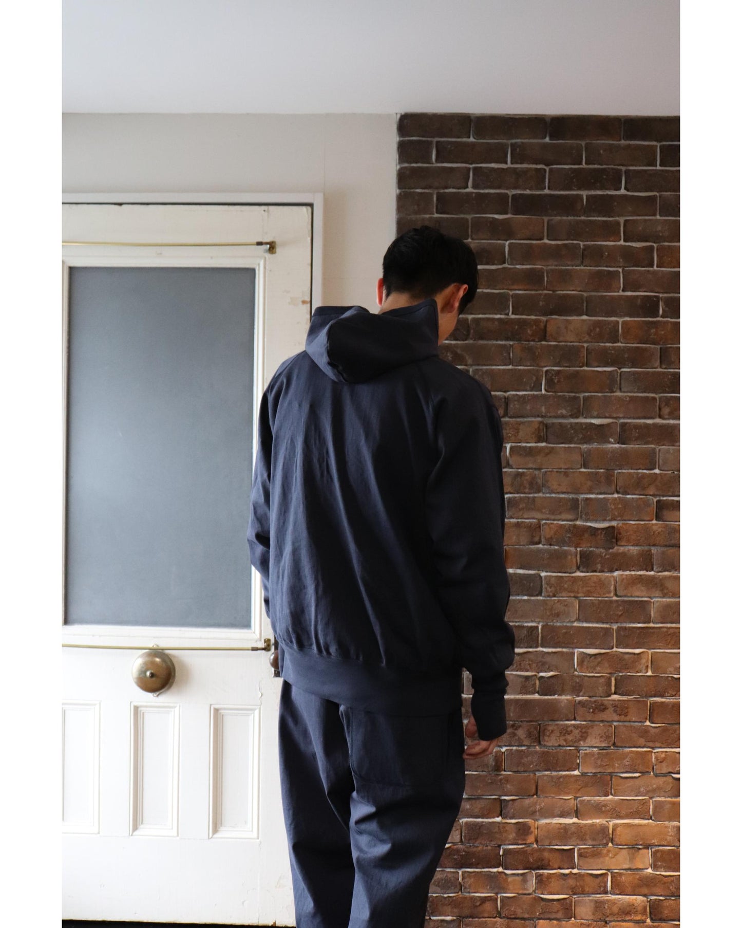 Unlikely Split Raglan Sleeve Hoodie NAVY