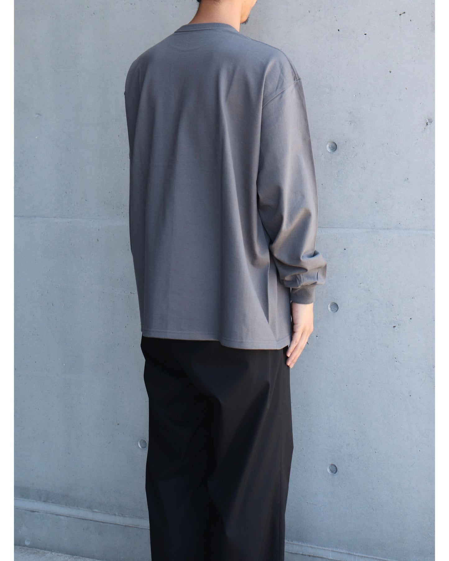 Heavy Weight L/S Oversized Tee GRAY