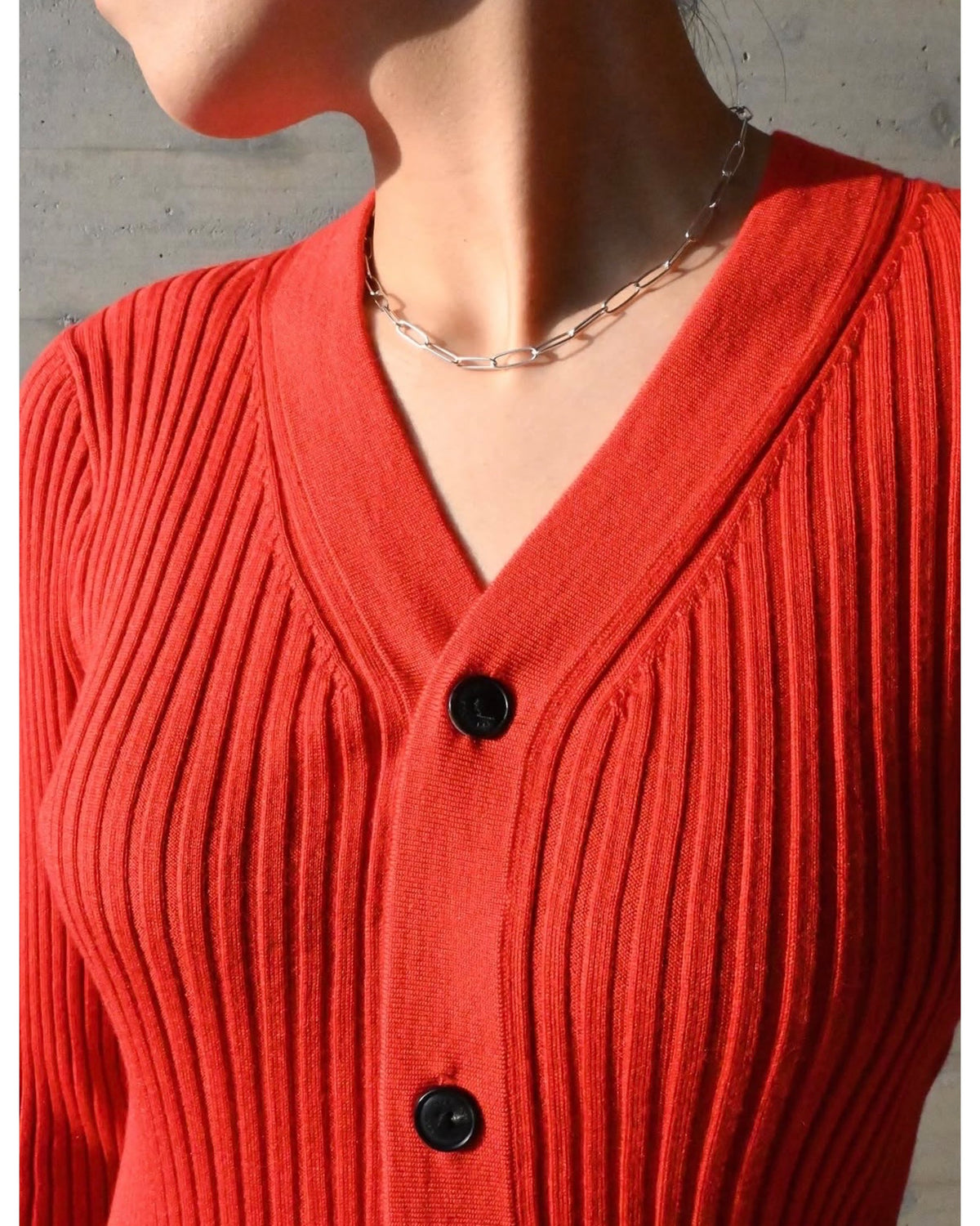 WIDE RIBBED CARDIGAN 11436