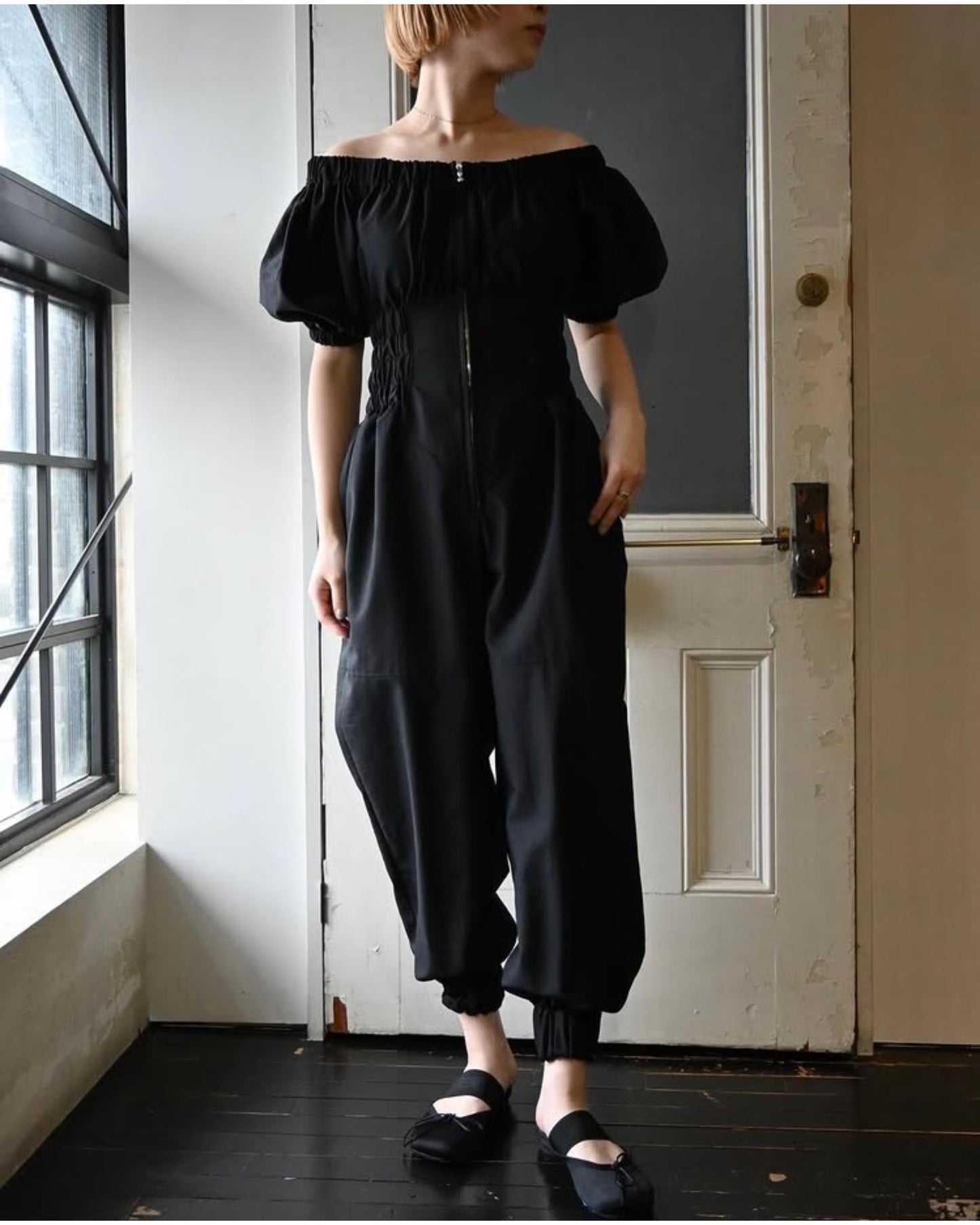 OFF-SHOULDER JUMPSUITS