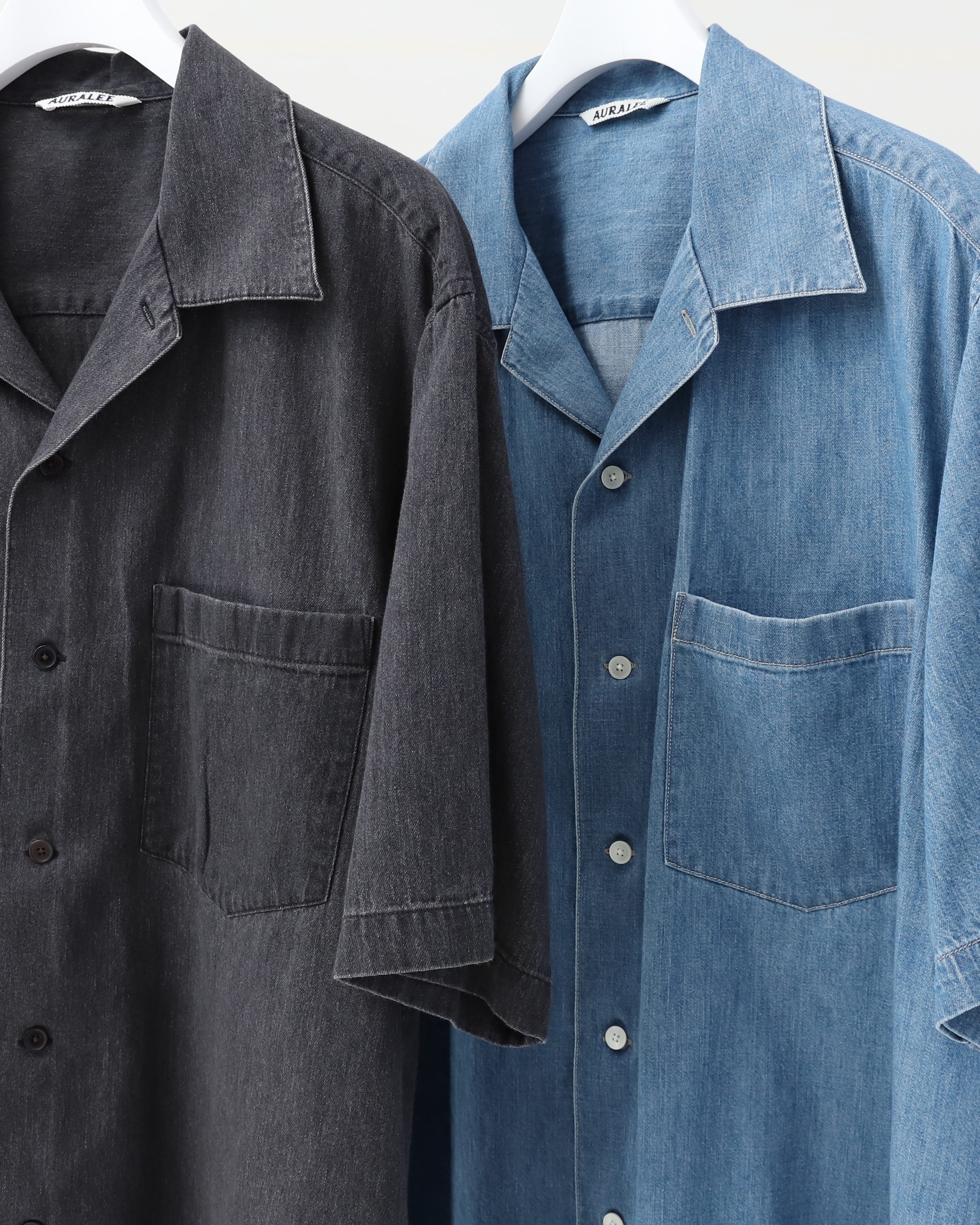 AURALEE SELVEDGE SUPER LIGHT DENIM HALF4 Auralee Selvedge Super