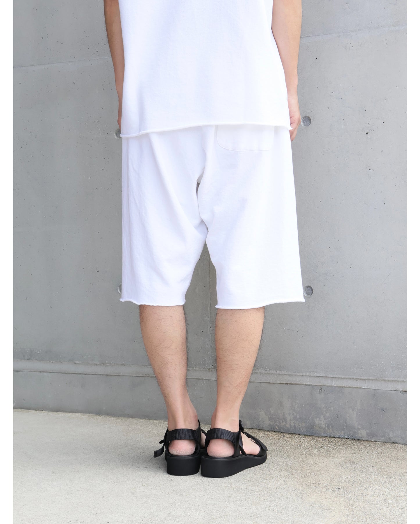 LWコットン裏毛 ショーツ WHITE