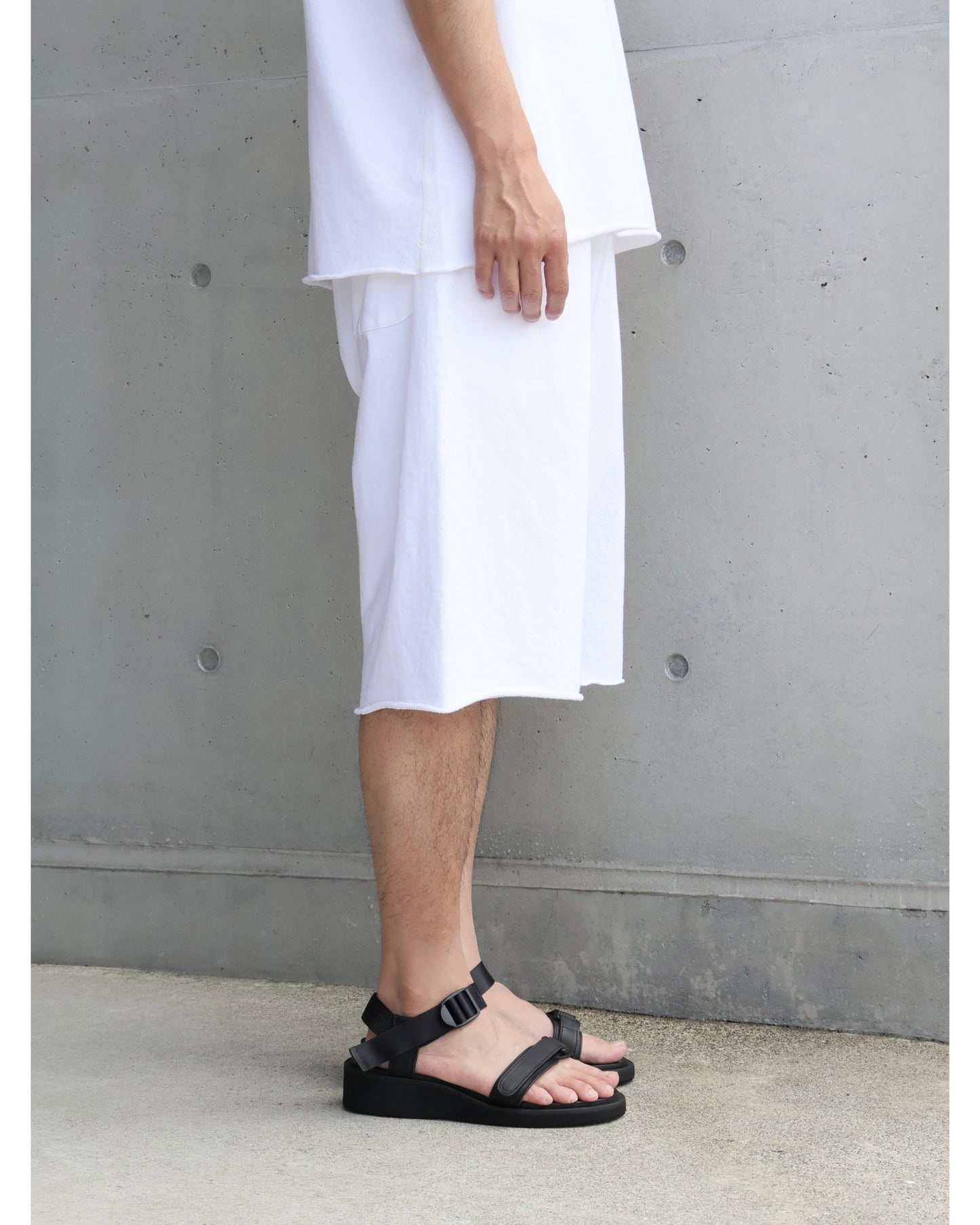 LWコットン裏毛 ショーツ WHITE