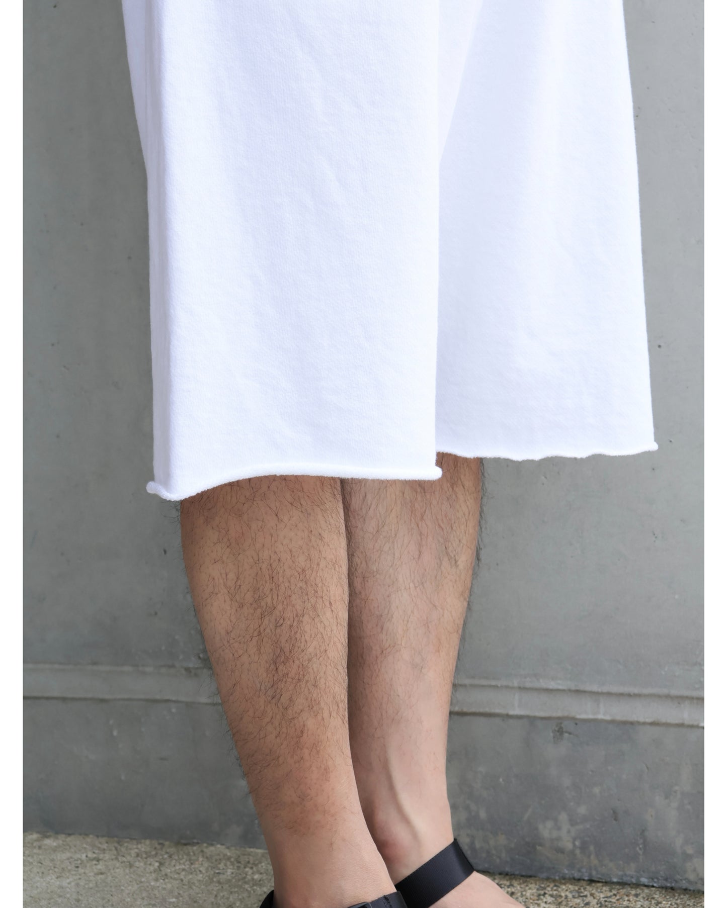 LWコットン裏毛 ショーツ WHITE