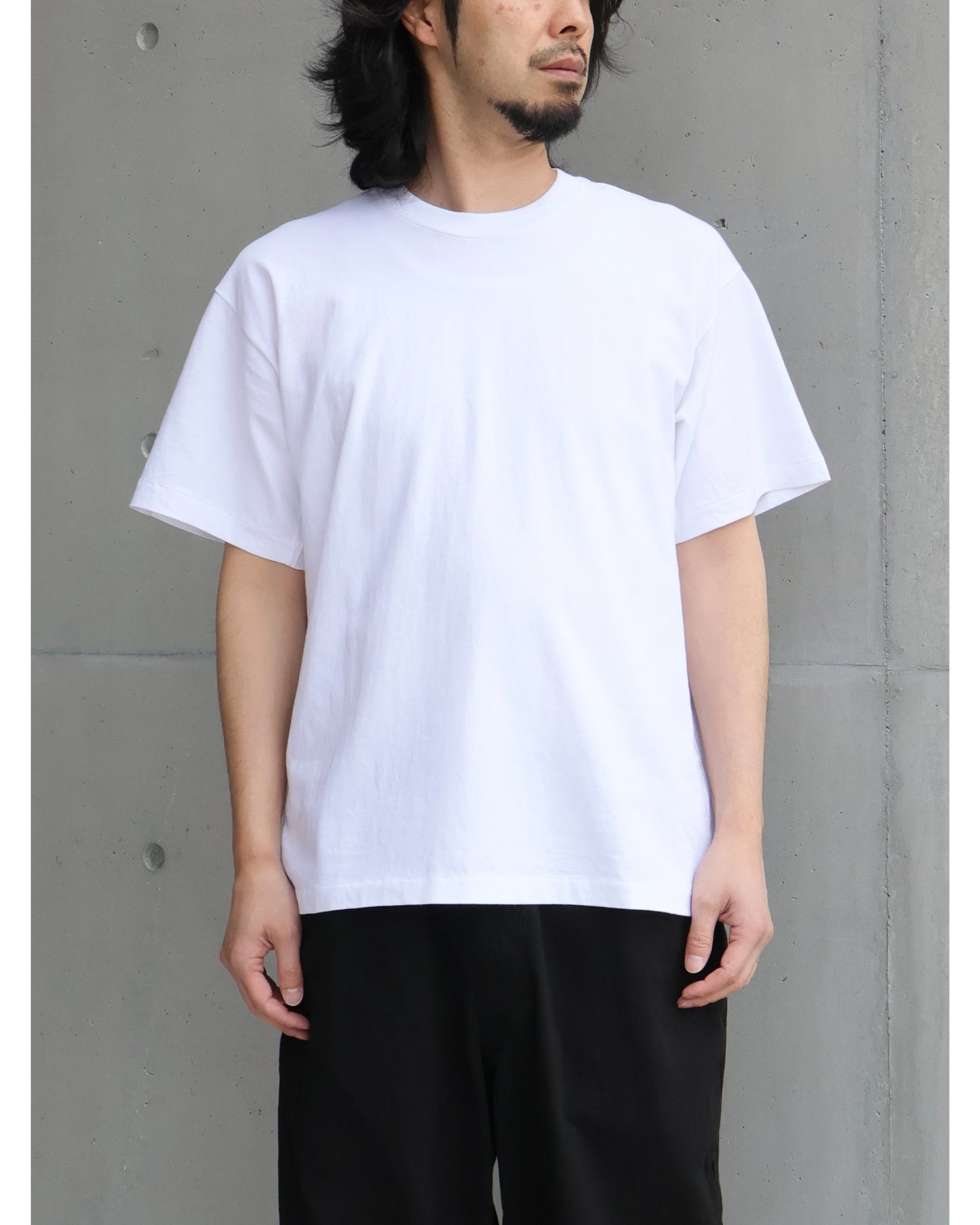 コットンジャージ 半袖Tシャツ WHITE