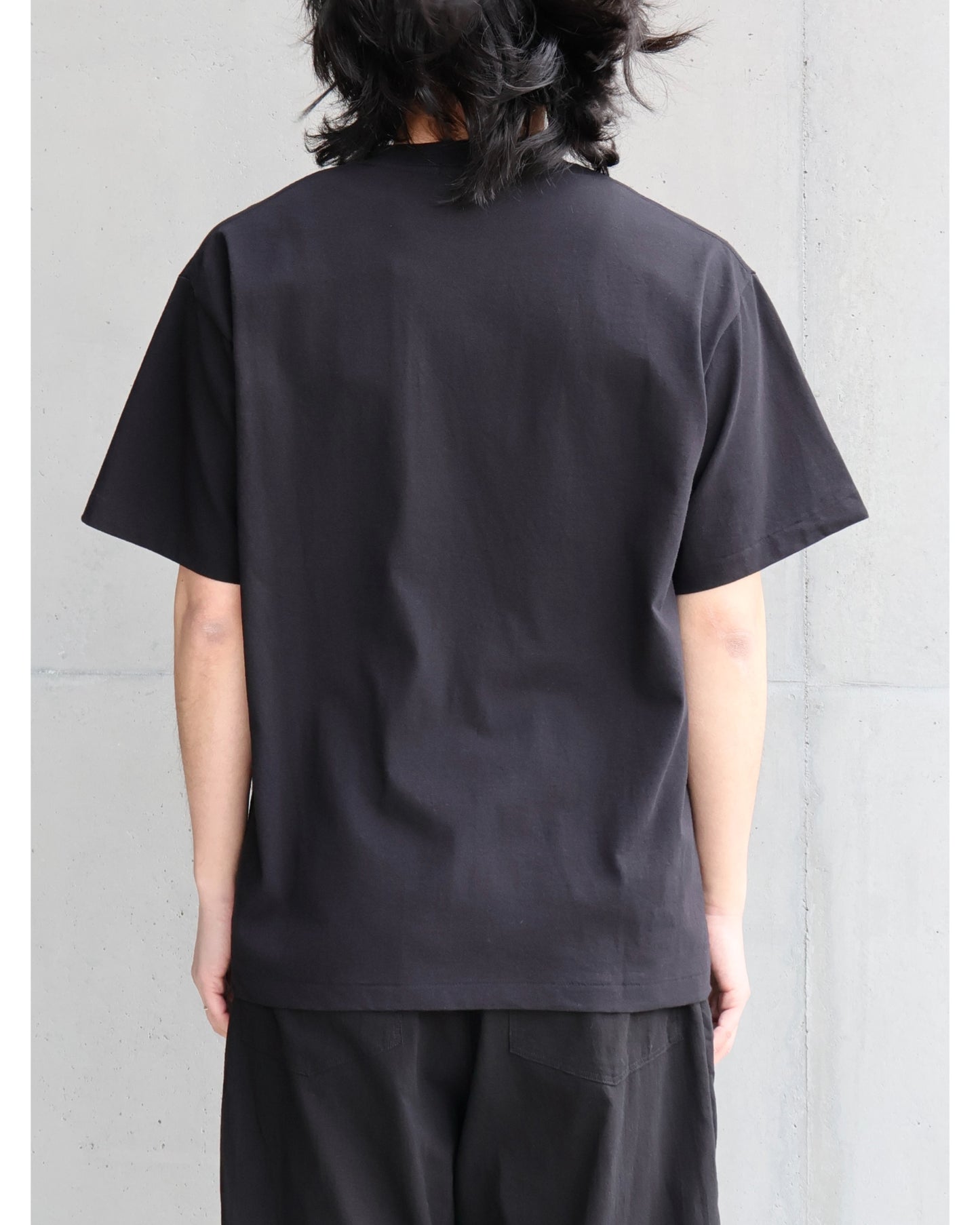 コットンジャージ 半袖Tシャツ BLACK