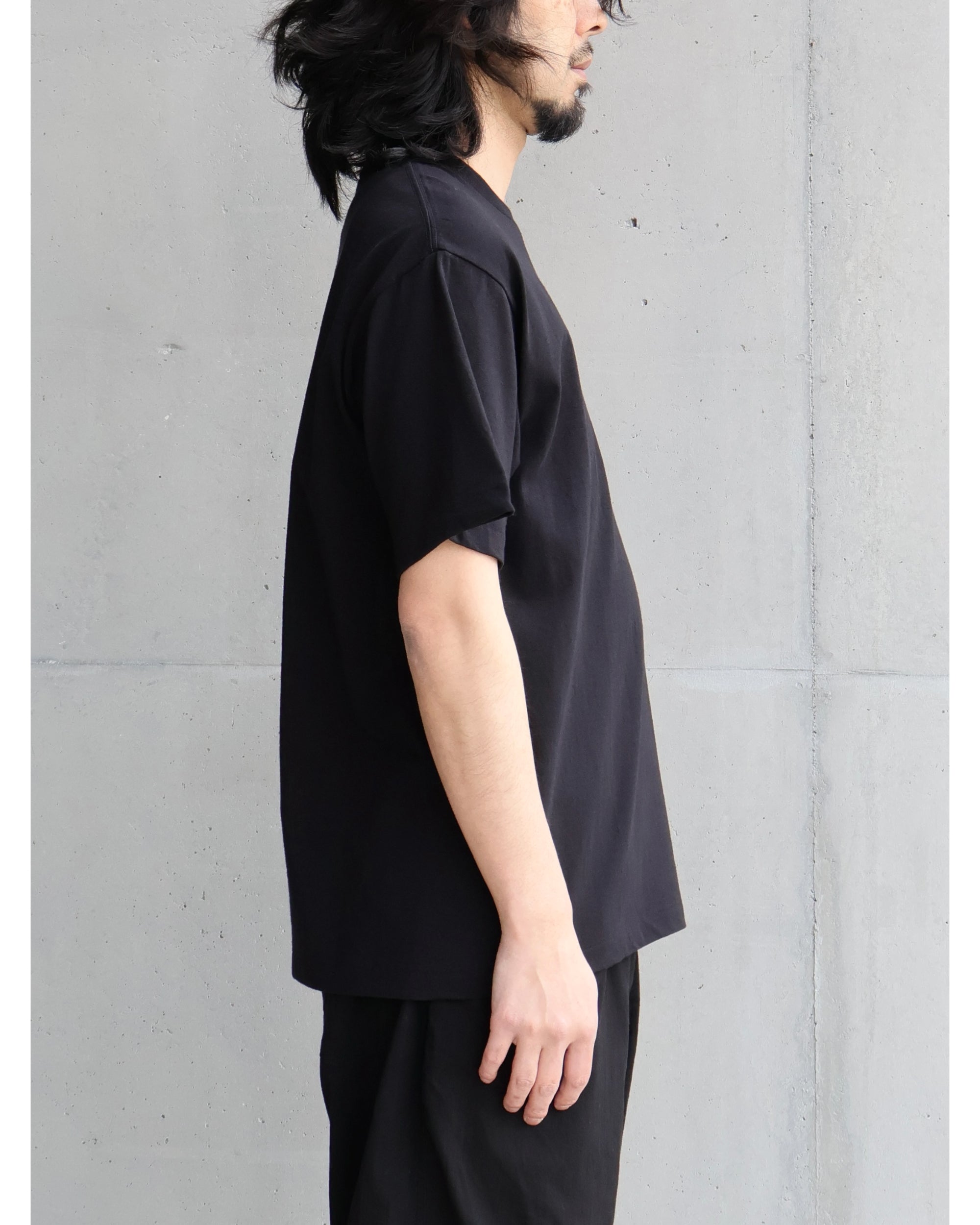 コットンジャージ 半袖Tシャツ BLACK – TIME AFTER TIME