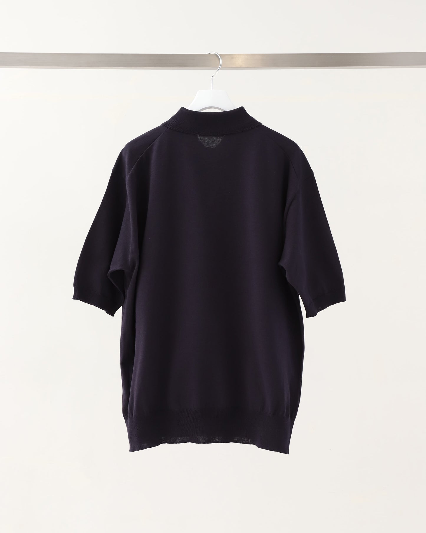 Cotton Knit Polo Shirt NAVY