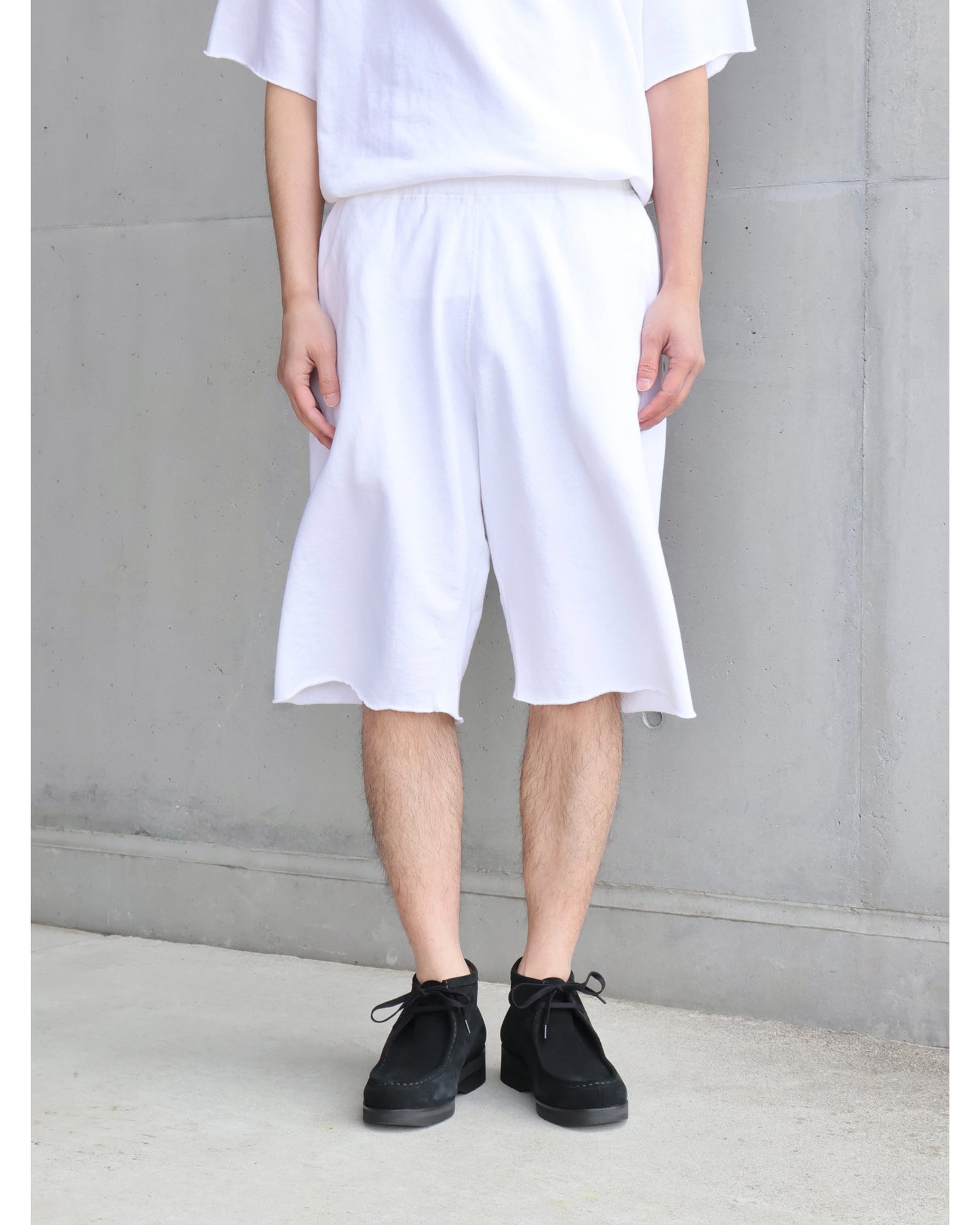 LWコットン裏毛 ショーツ WHITE