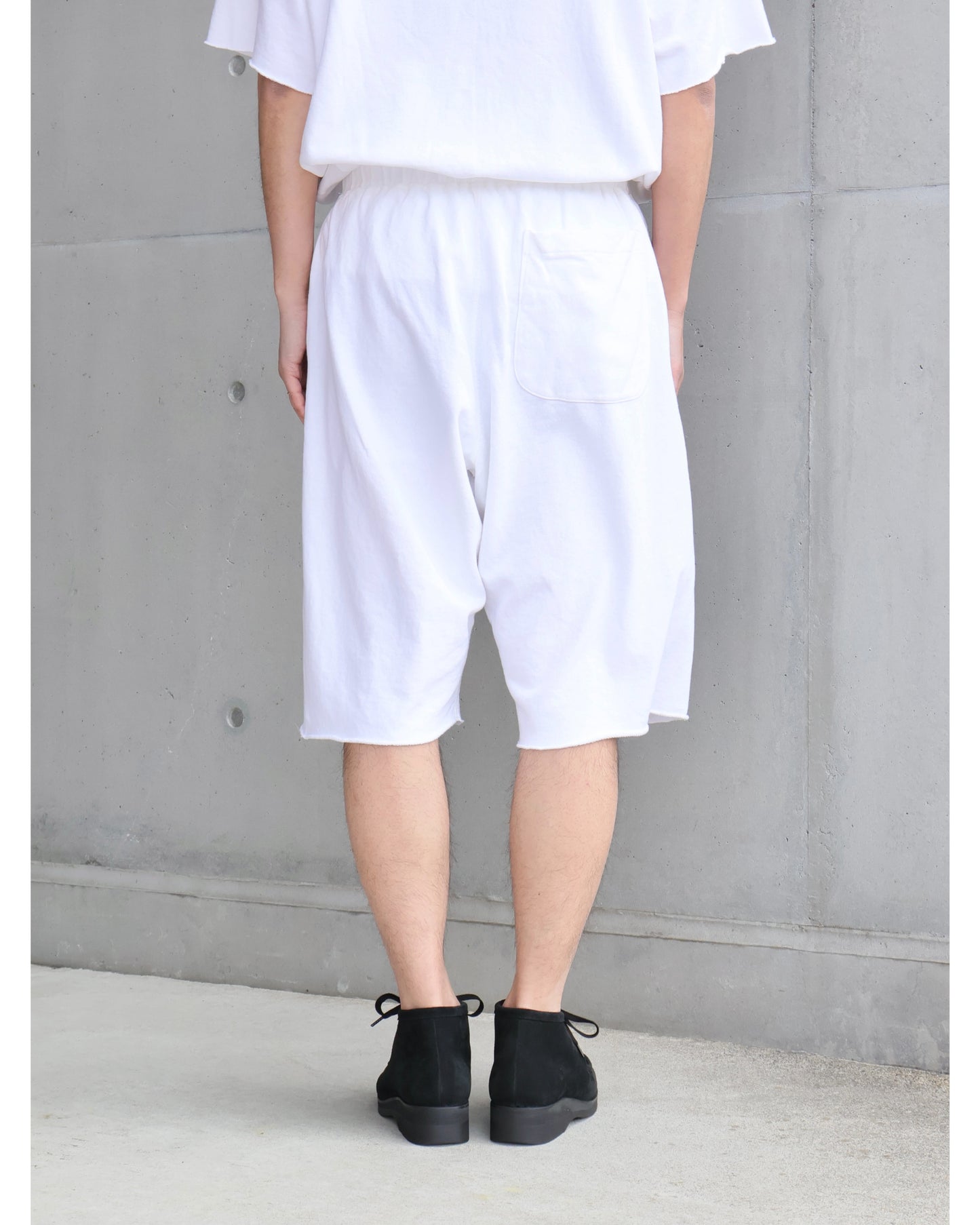 LWコットン裏毛 ショーツ WHITE