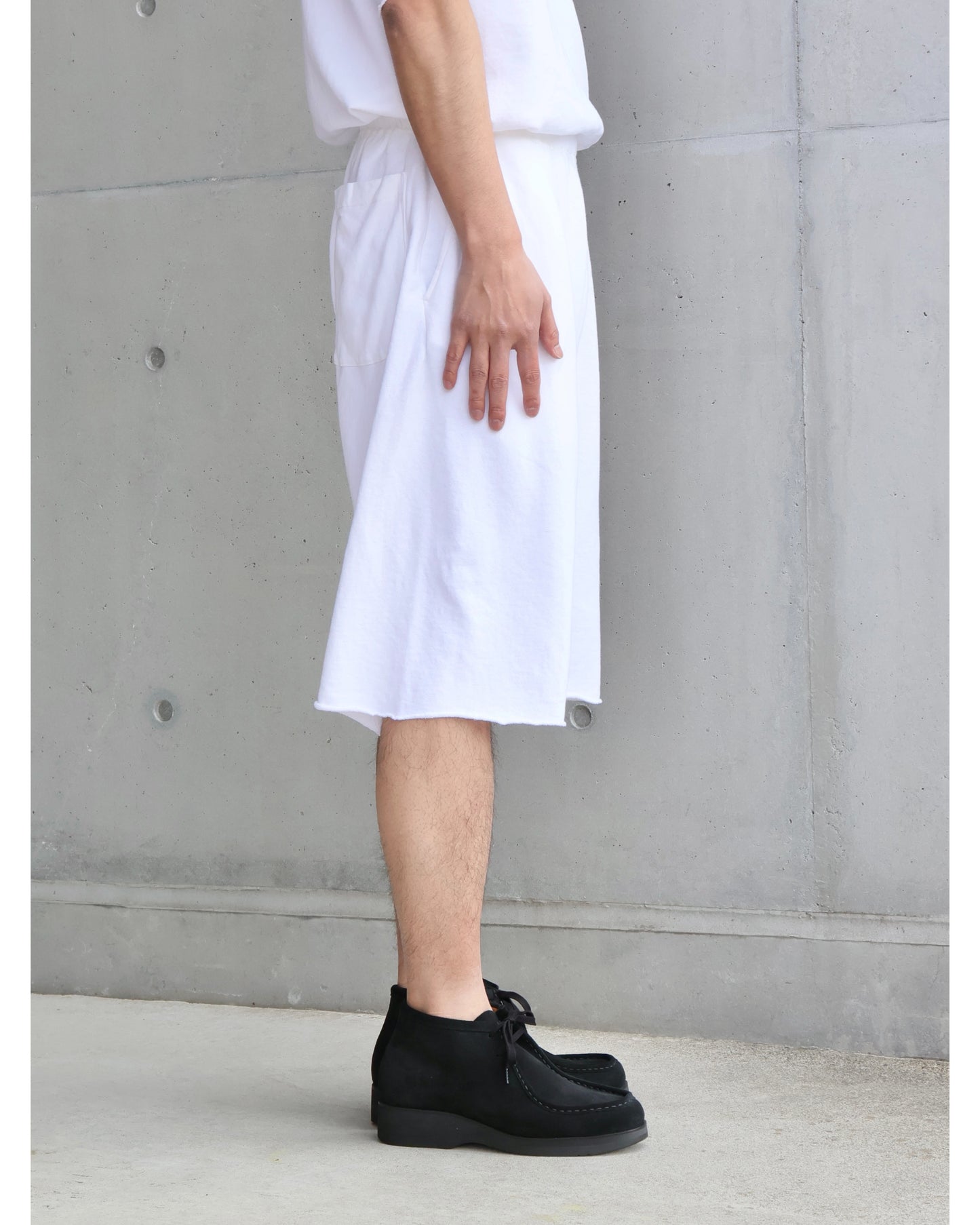 LWコットン裏毛 ショーツ WHITE