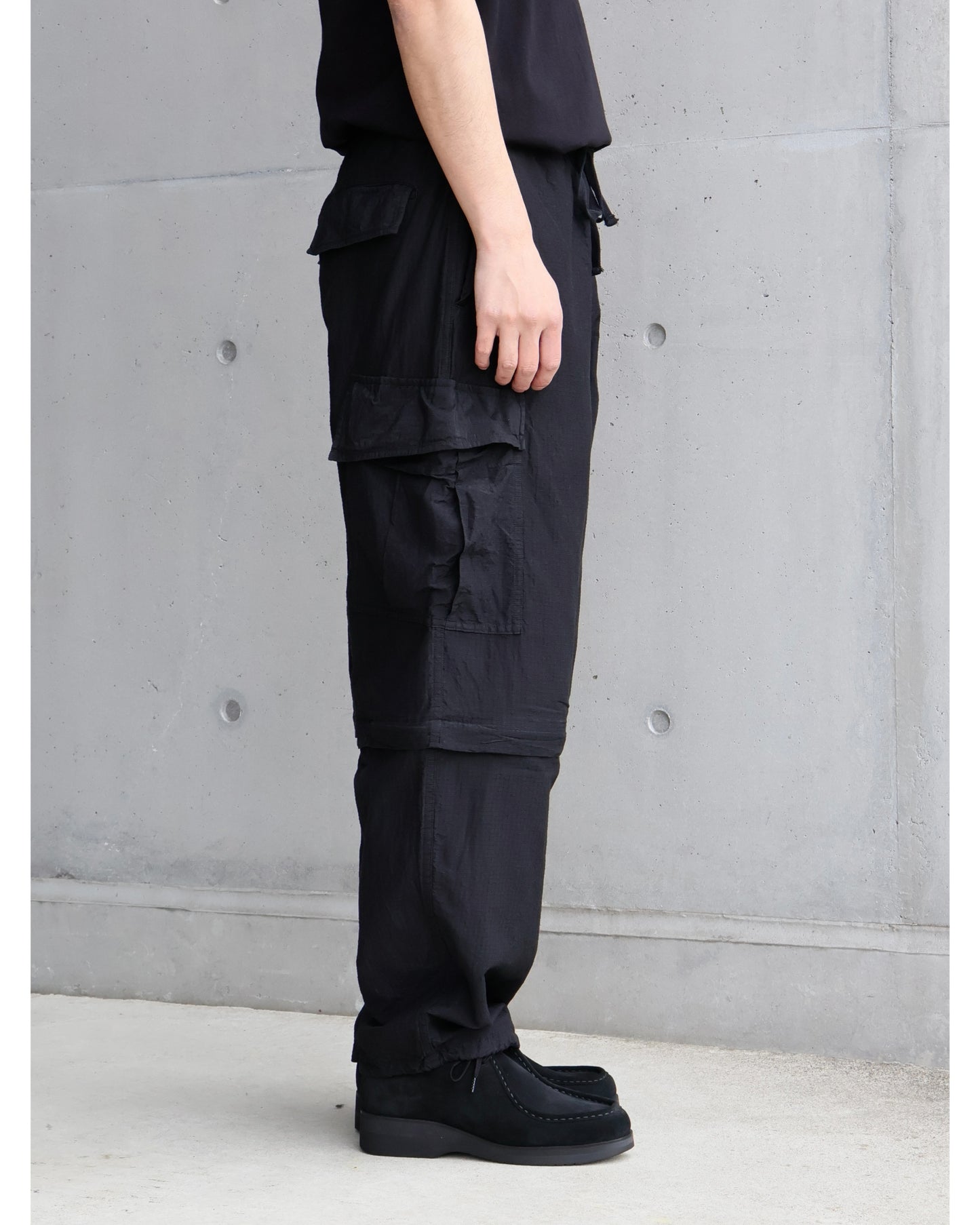 リップストップ コンバーティブル6Pパンツ BLACK