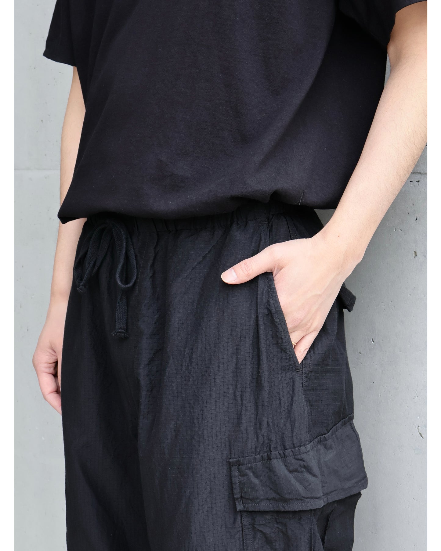 リップストップ コンバーティブル6Pパンツ BLACK