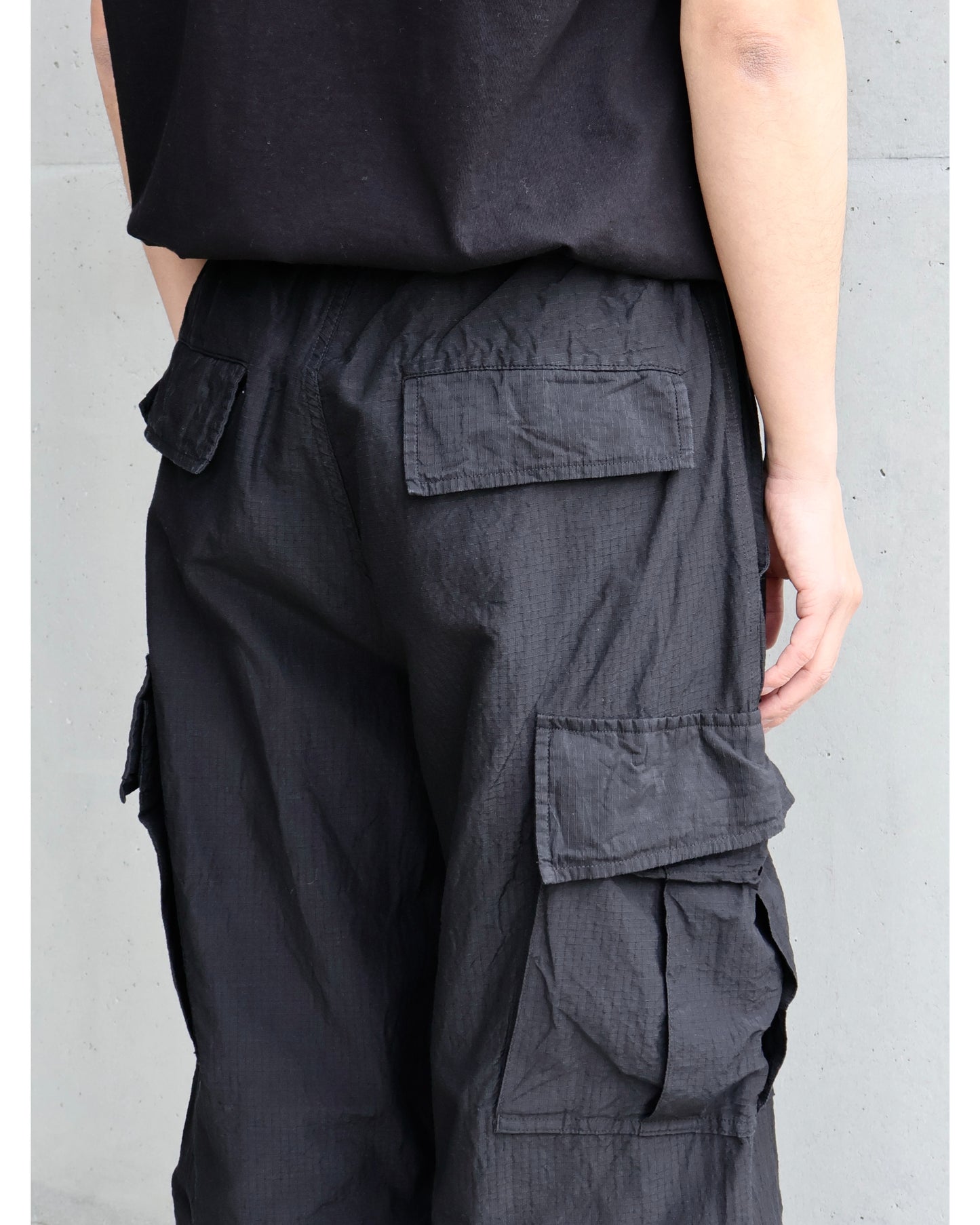 リップストップ コンバーティブル6Pパンツ BLACK