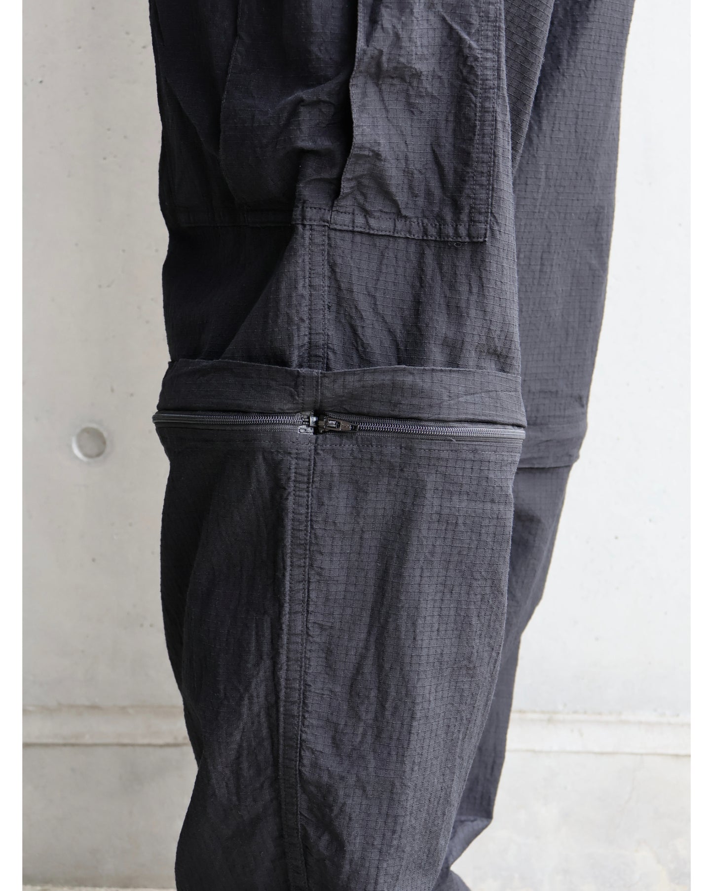 リップストップ コンバーティブル6Pパンツ BLACK