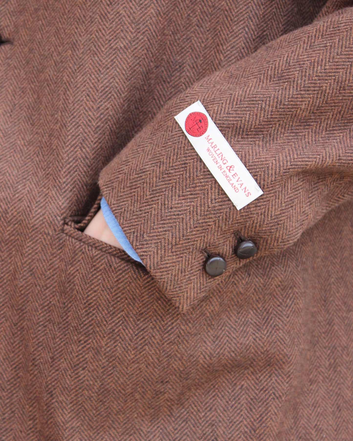 Unlikely Assembled Sports Coat Wool Tweed  BROWN