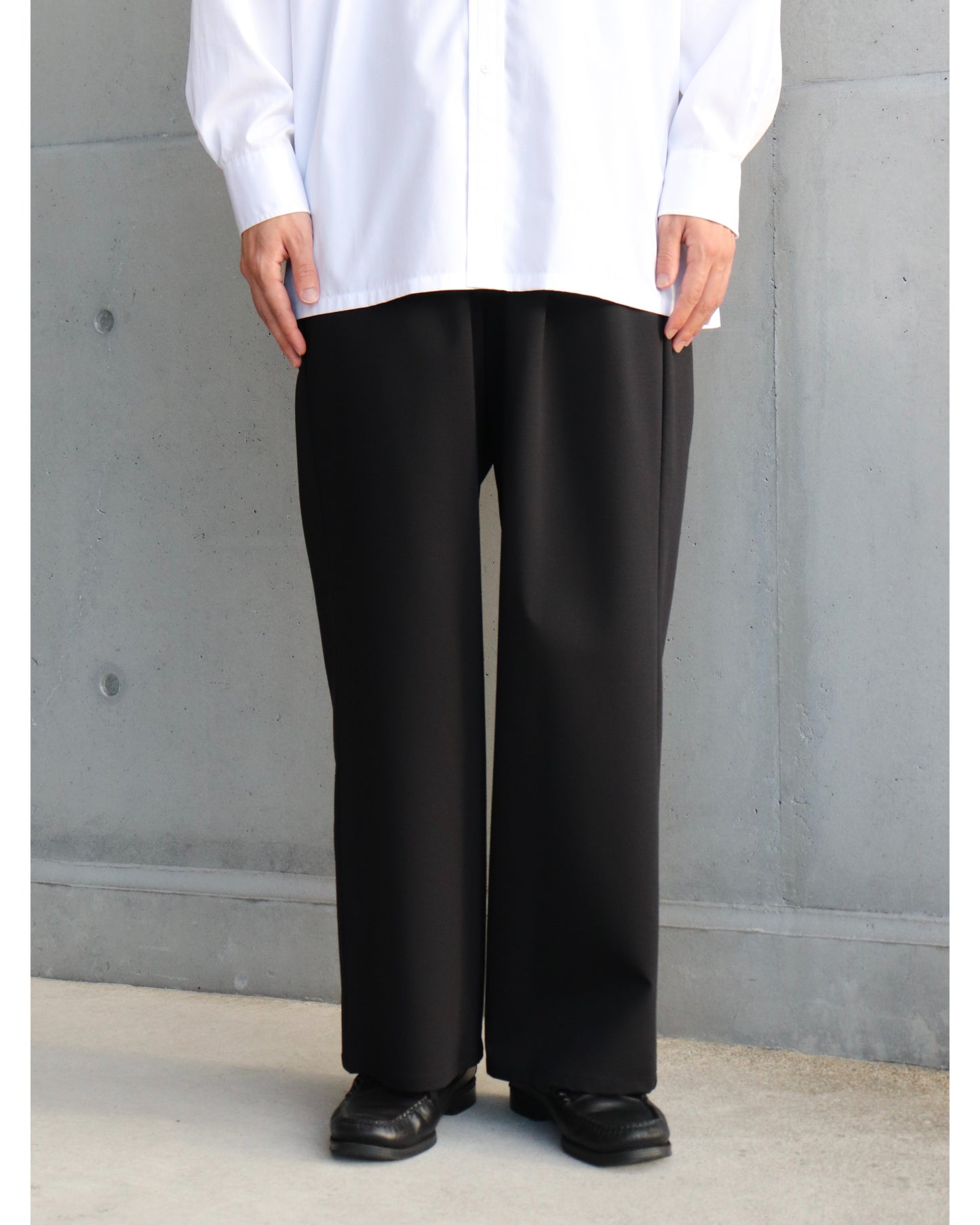 Compact Ponte Wide Chef Pants BLACK