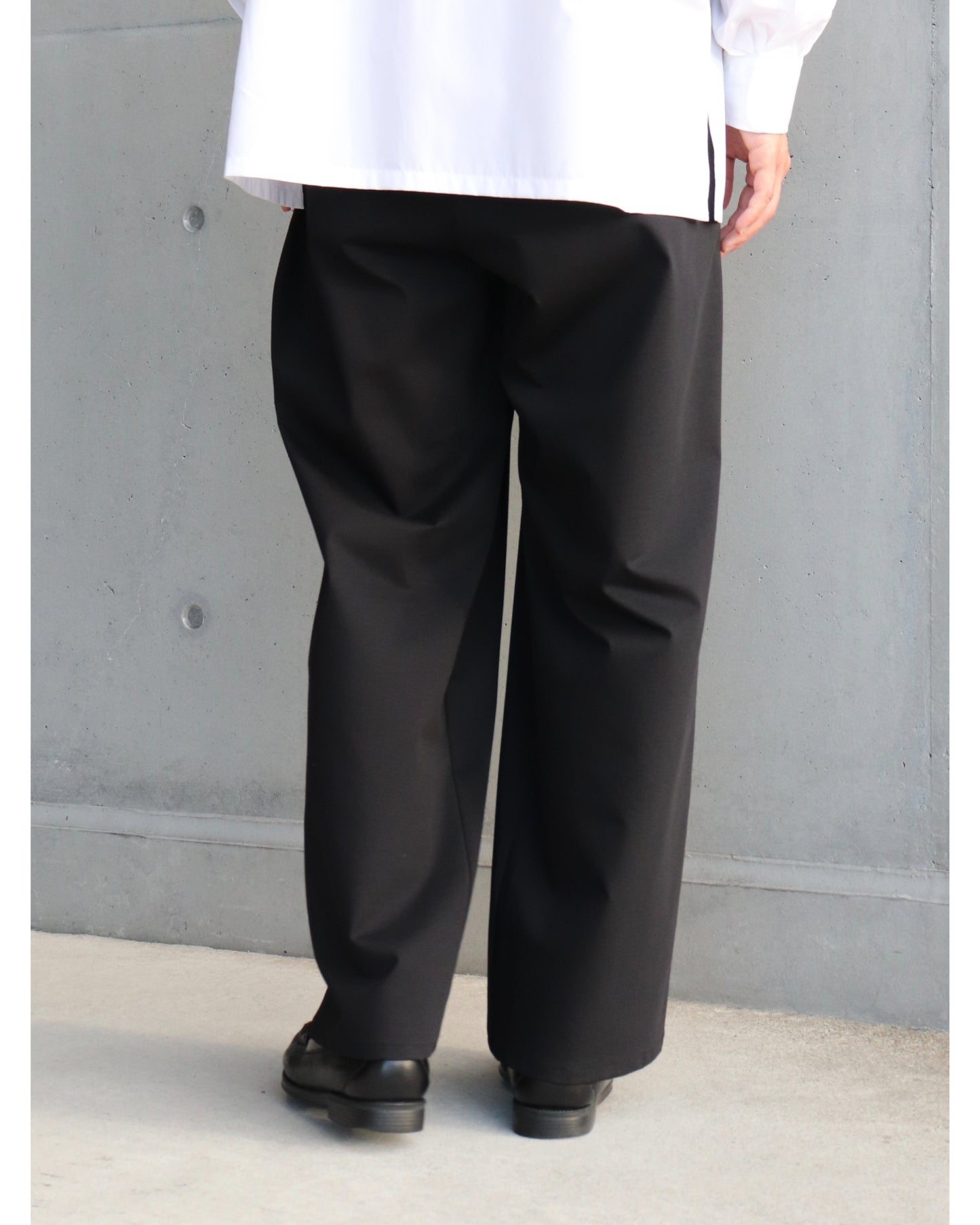 Compact Ponte Wide Chef Pants BLACK