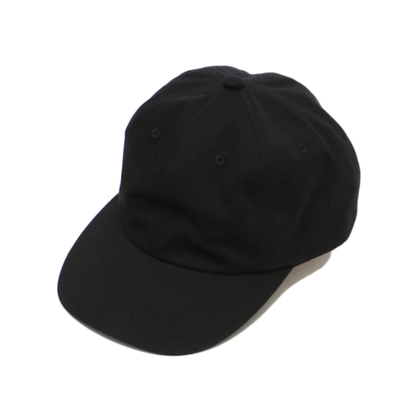 COTTON CHINO 6PANEL CAP BLACK