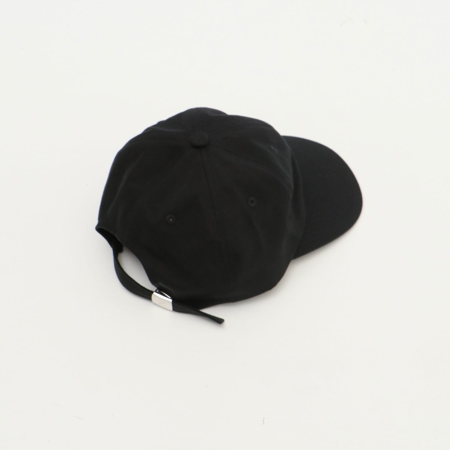 COTTON CHINO 6PANEL CAP BLACK