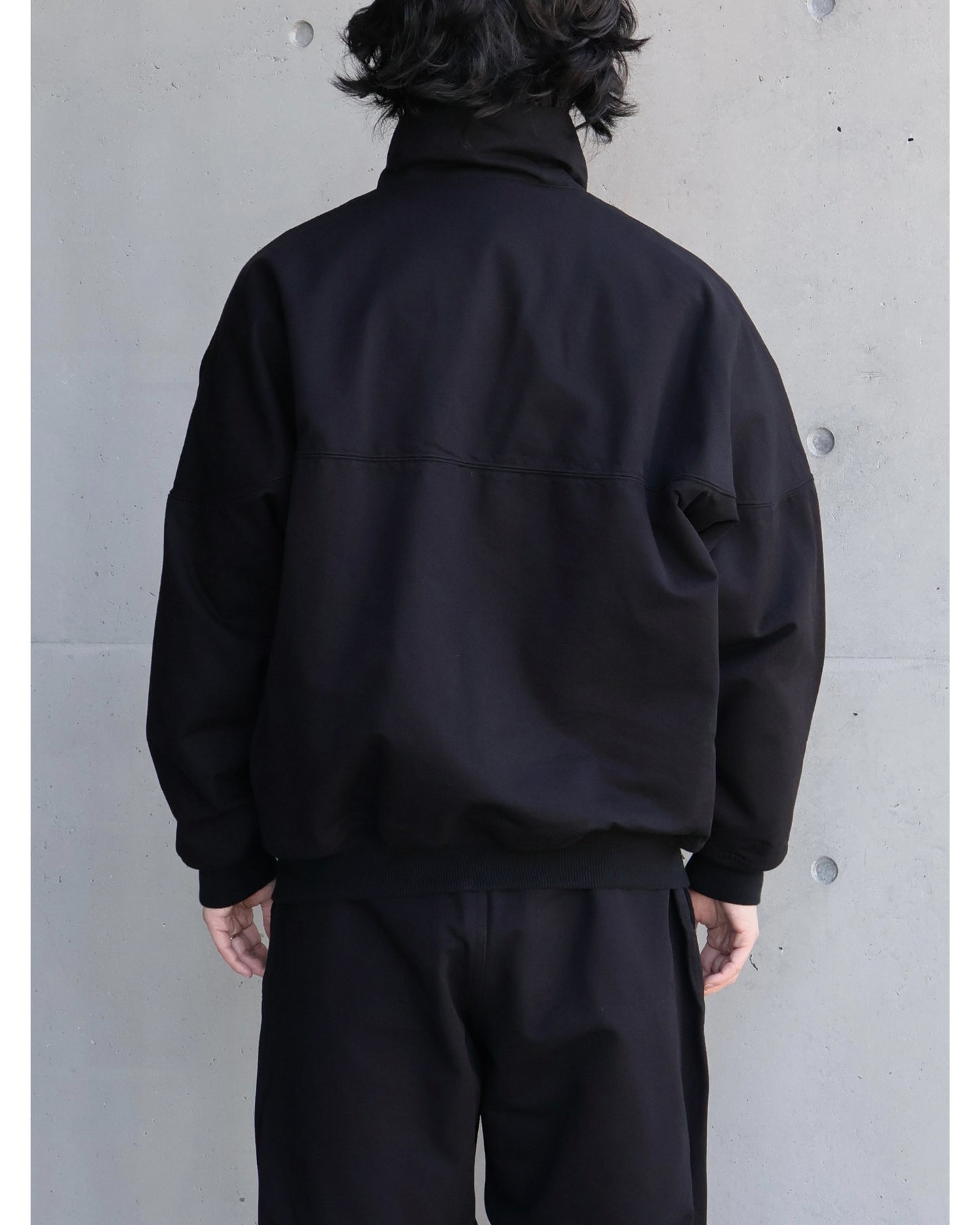 ポストワークツイル キャップショルダーブルゾン BLACK