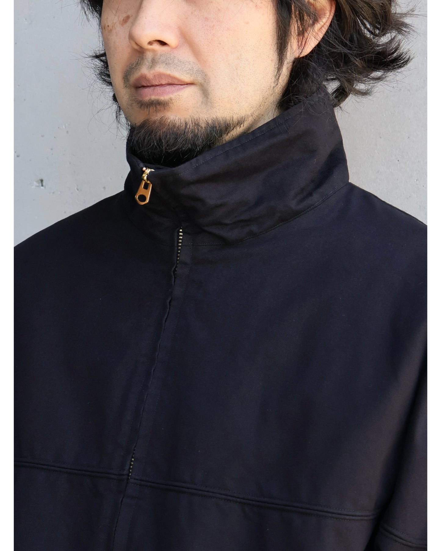 ポストワークツイル キャップショルダーブルゾン BLACK