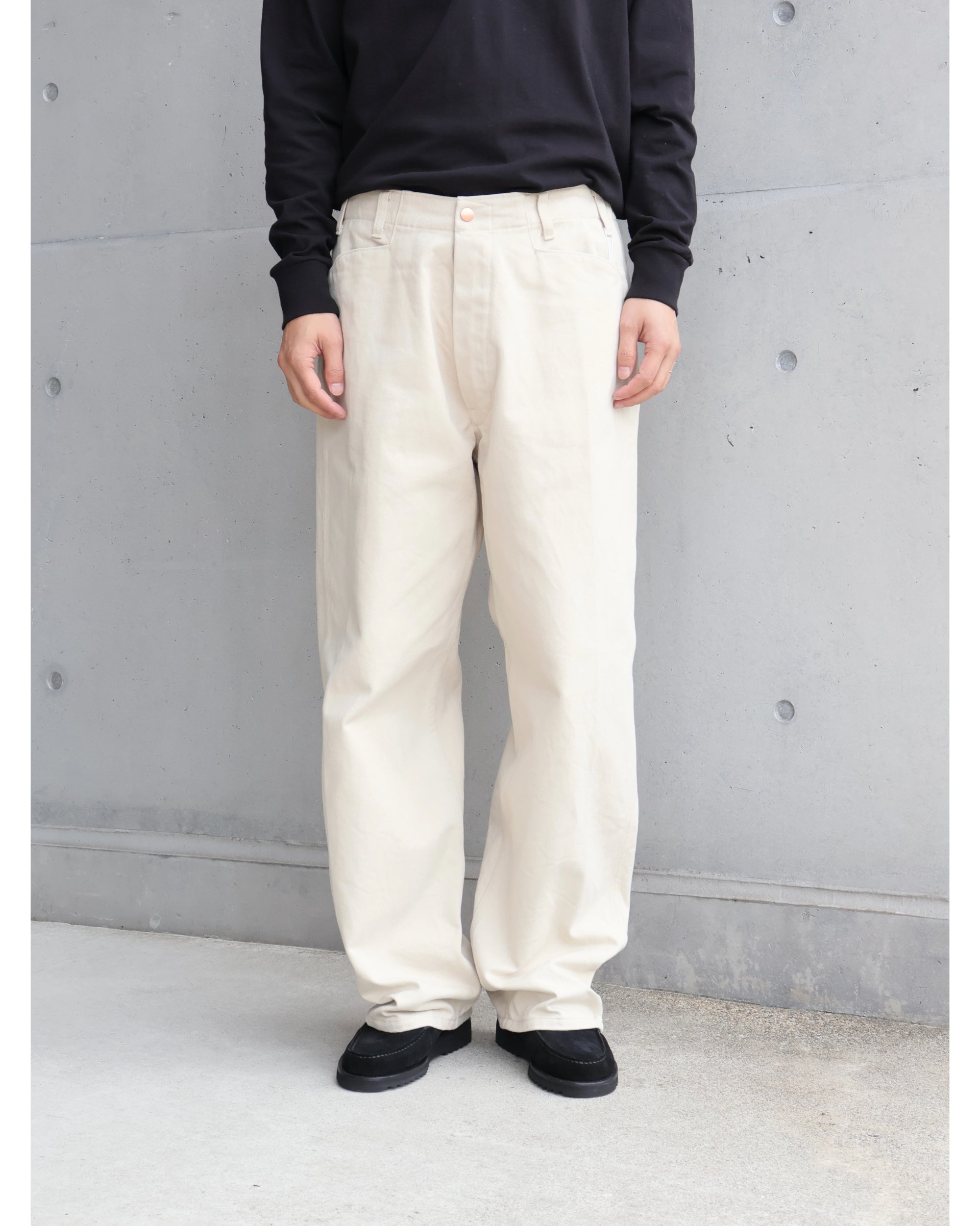 コットンツイル ワークパンツ IVORY – TIME AFTER TIME