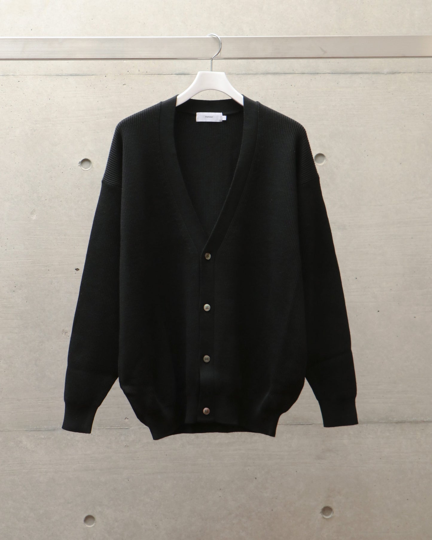 High Density Cardigan BLACK
